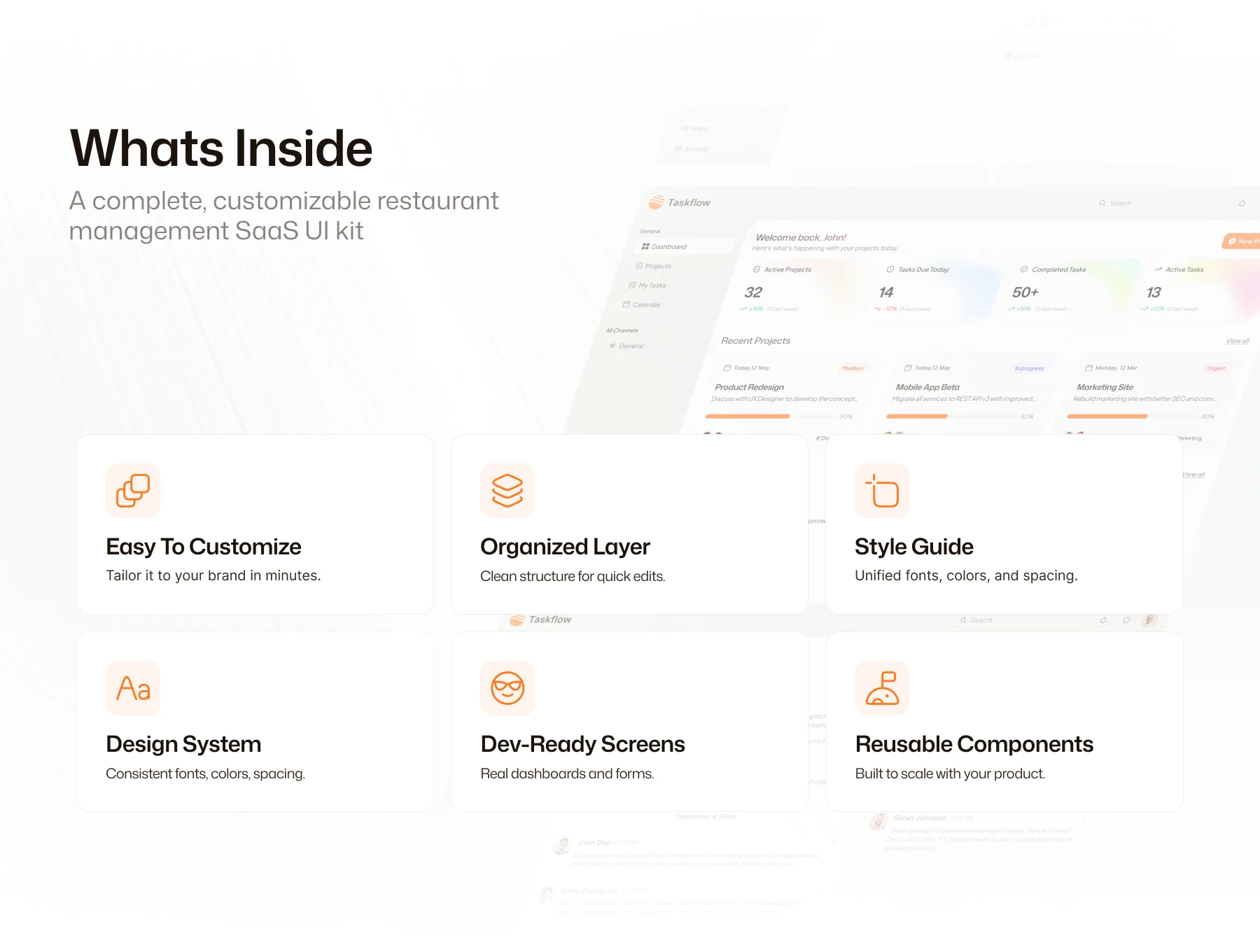 Project Management Dashboard UI Kit | SaaS Web App Design 2