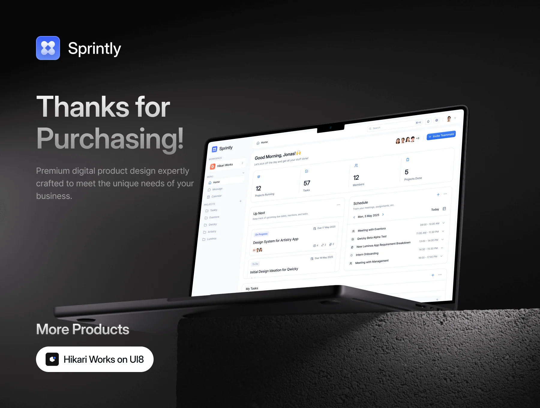 Sprintly - Project Management Dashboard UI Kit 6