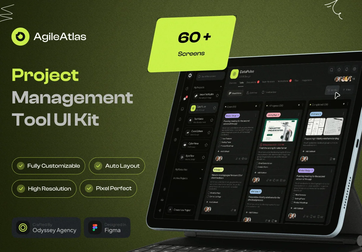 Project Management Tool UI Kit - V1