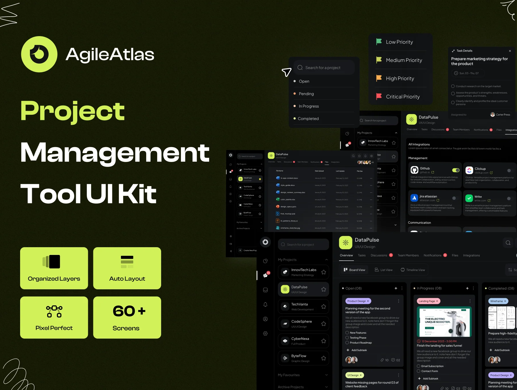 Project Management Tool UI Kit - V1 2