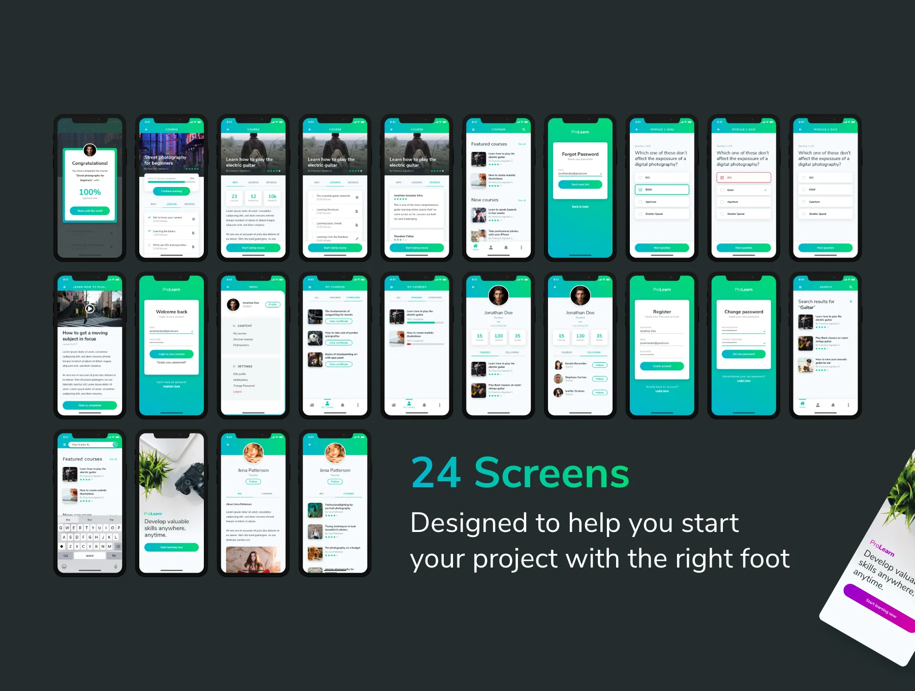ProLearn - E-learning Mobile UI Kit 5