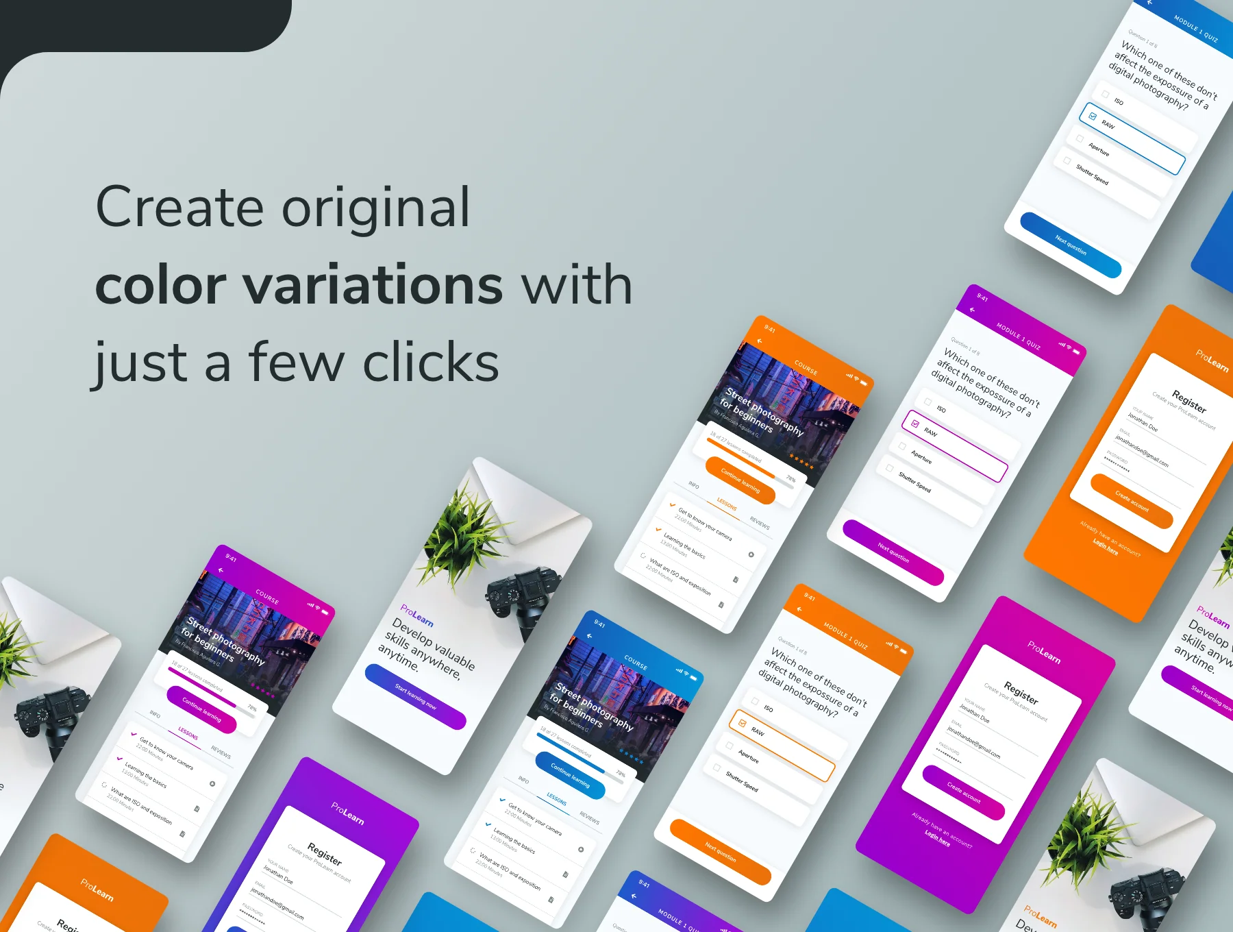 ProLearn - E-learning Mobile UI Kit 6