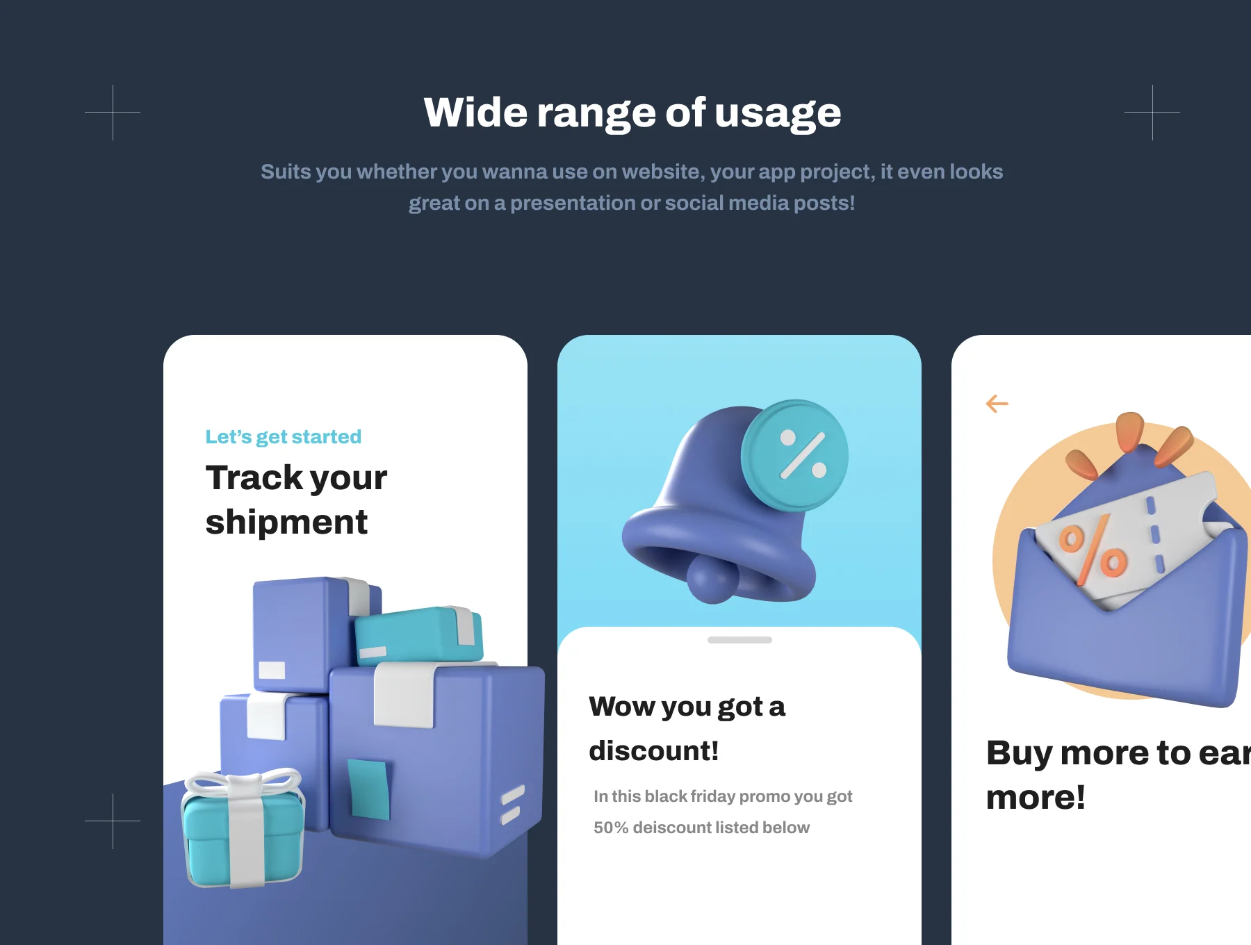 Promo and Sale 3D Icon Set 2