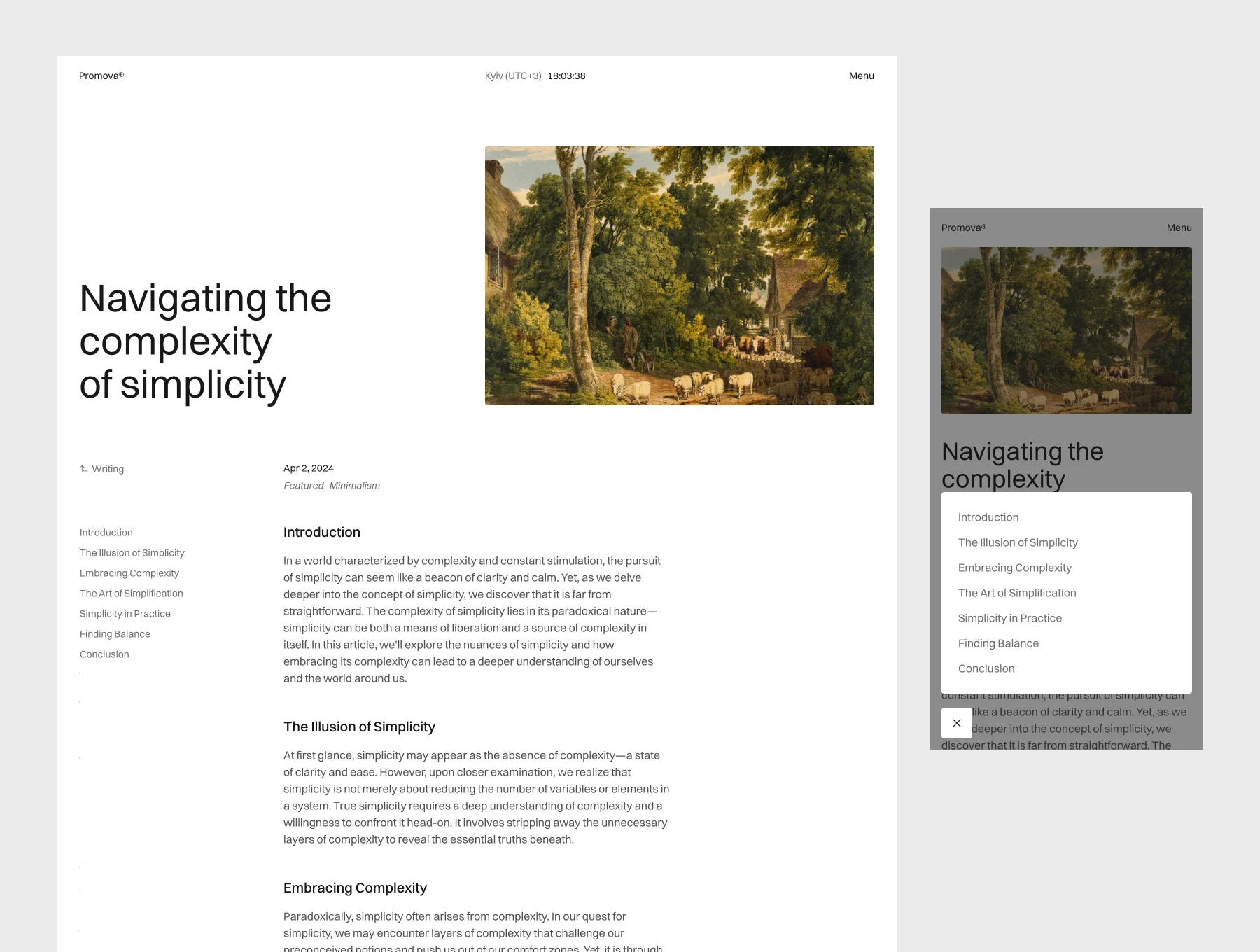 Promova — Portfolio and Blog Framer Template 6
