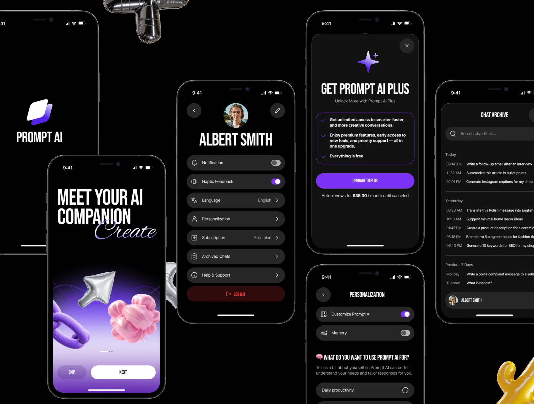 Prompt AI — Premium AI App  (MVP) 4