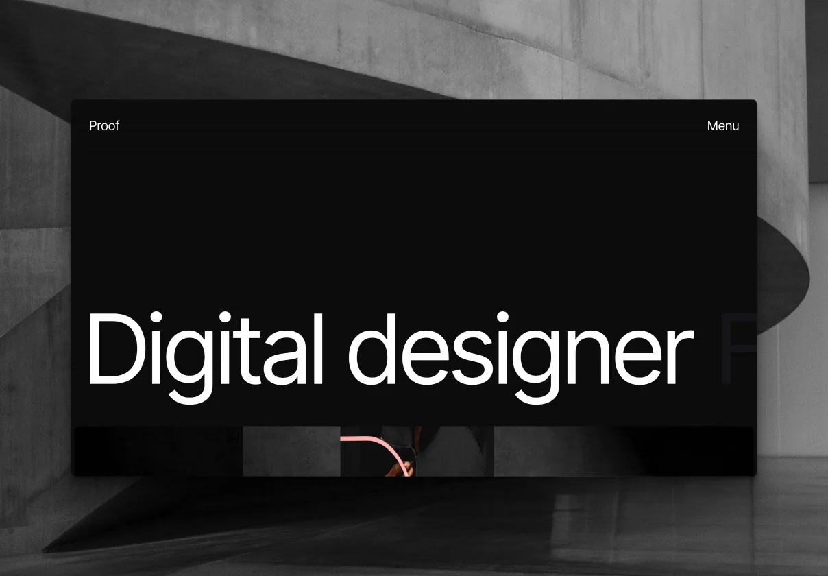 Proof — Framer Portfolio Template