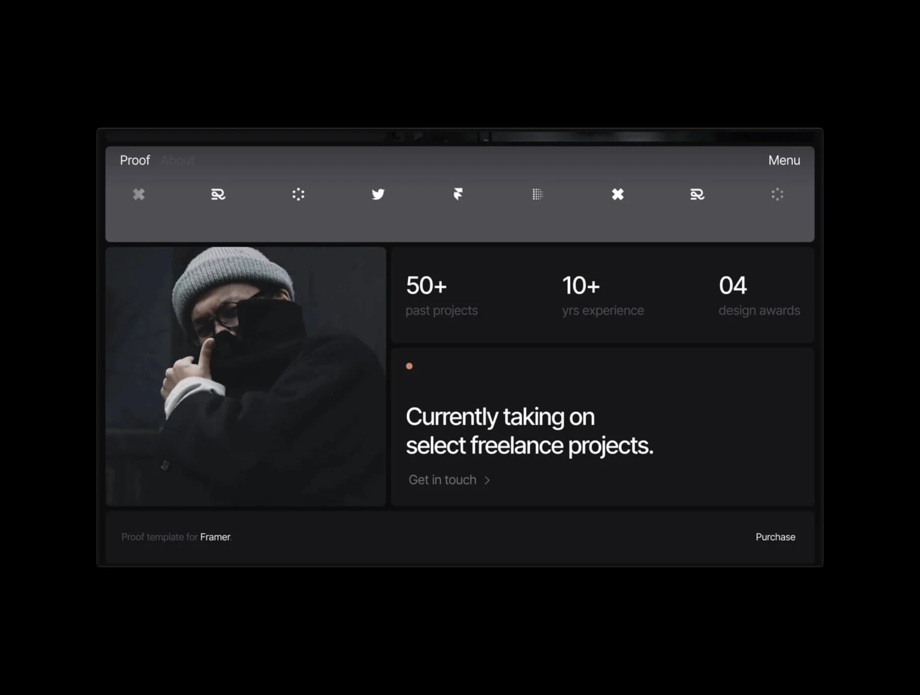 Proof — Framer Portfolio Template 4