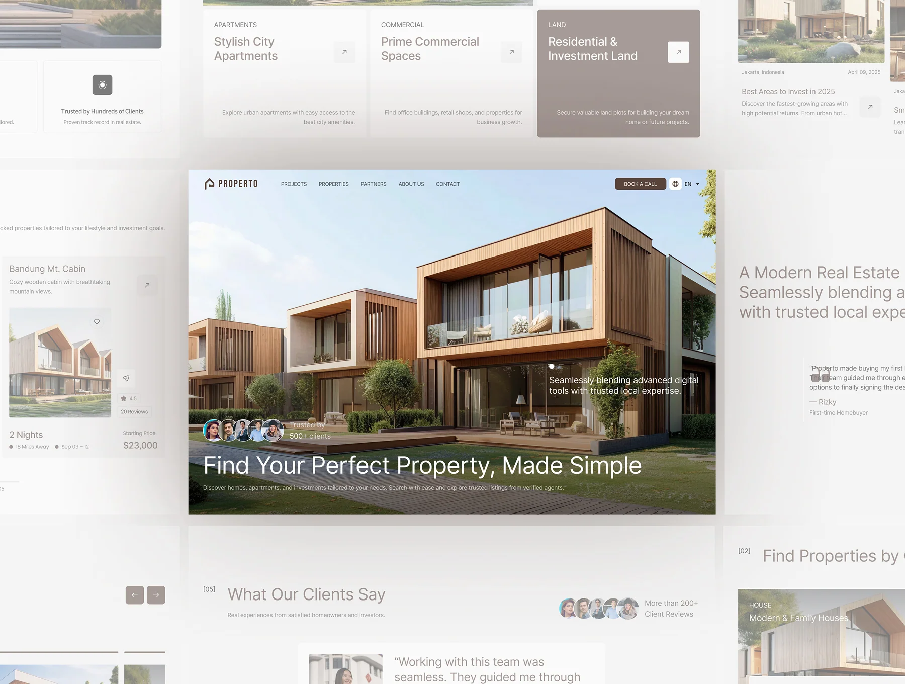 Propereto - Properety Website UI Figma Template 3