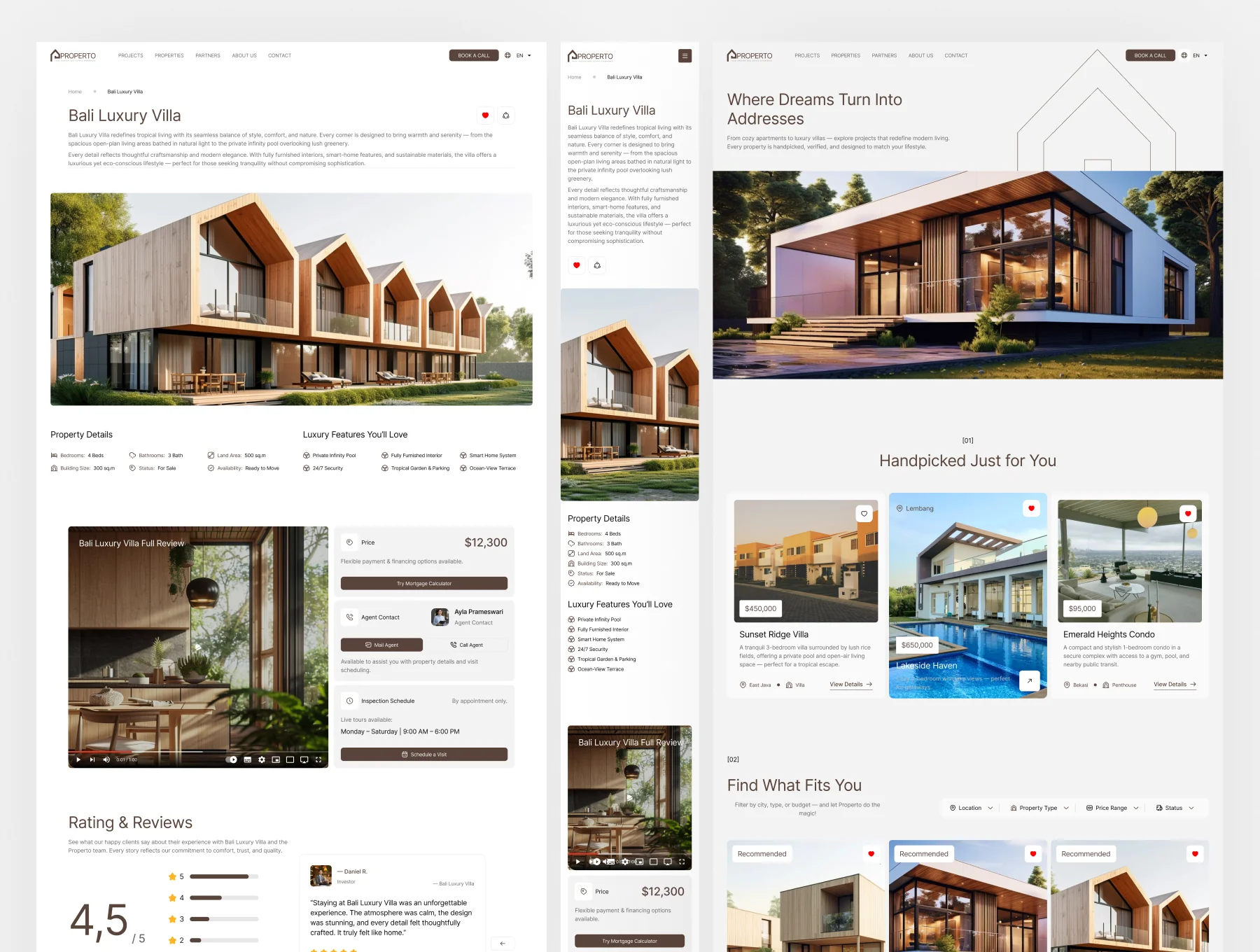 Propereto - Properety Website UI Figma Template 5