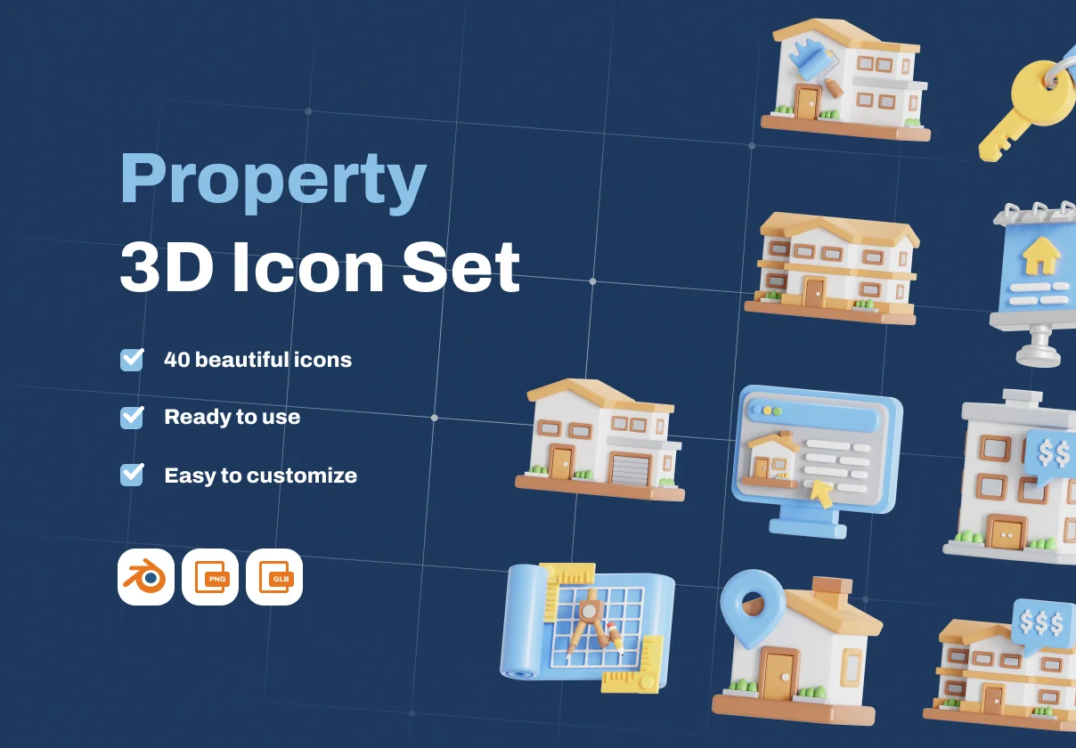 Property 3D Icon Pack
