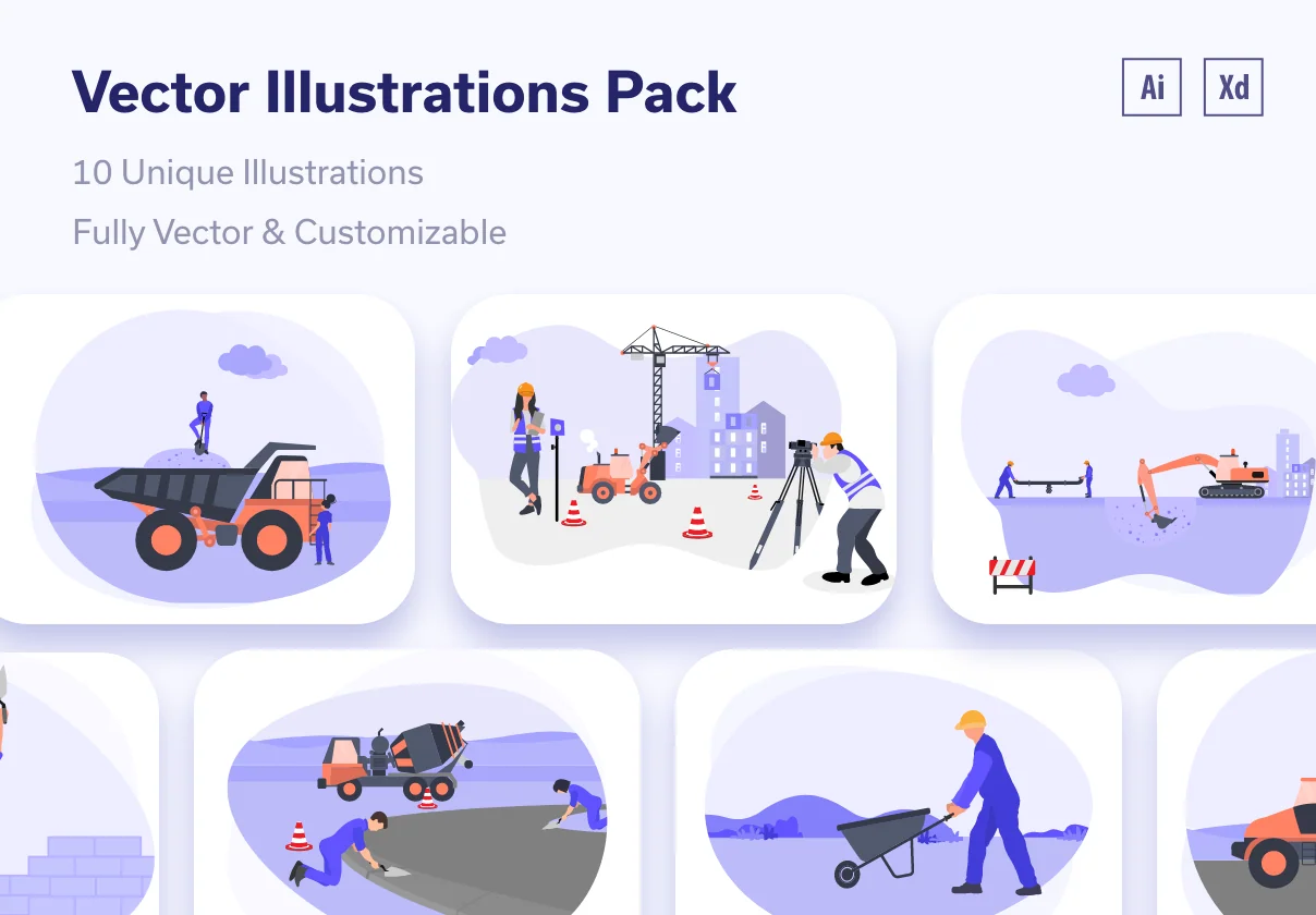 Property Development & Constructions Vector Concept