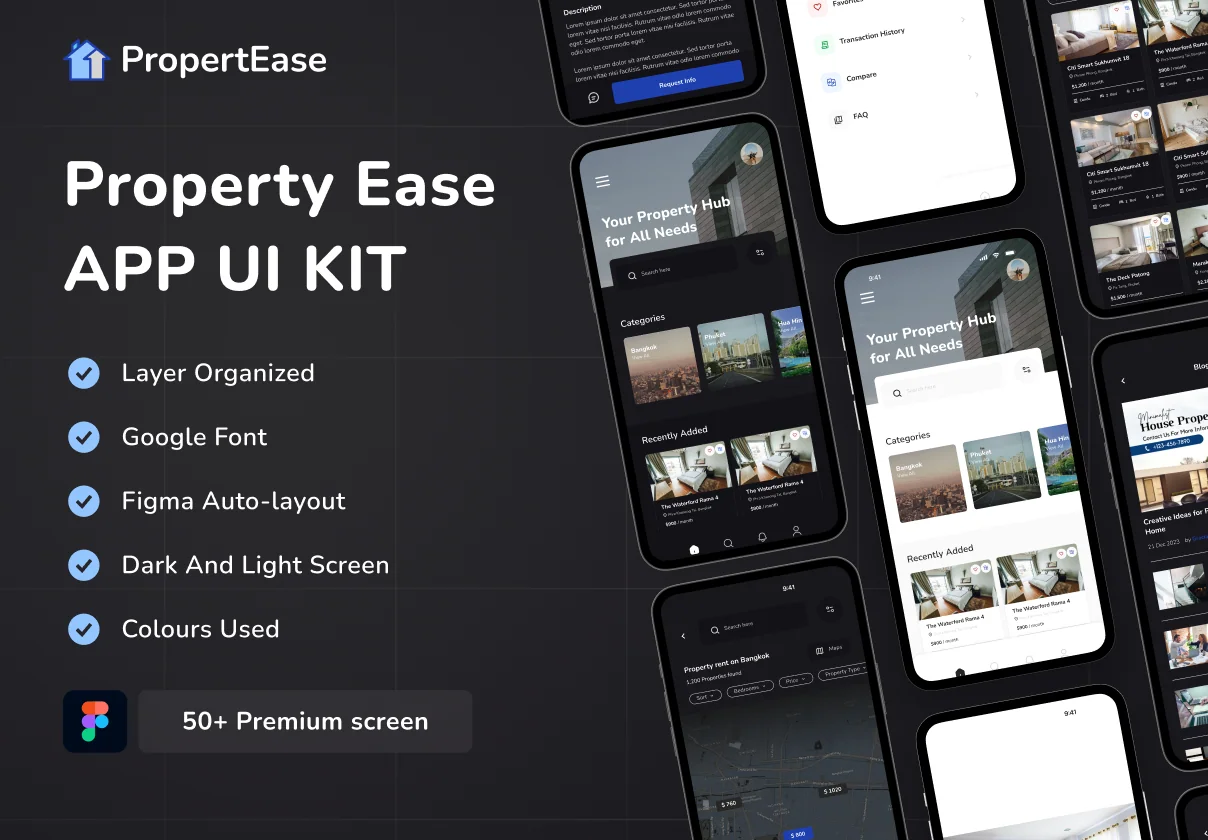 Property Ease - Rent and Property App UI Kit