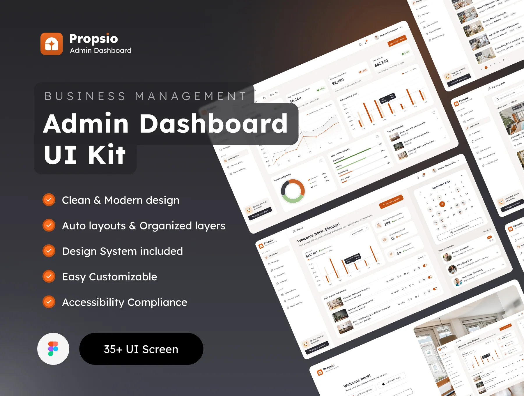 Propsio - Admin Dashboard UI Kit