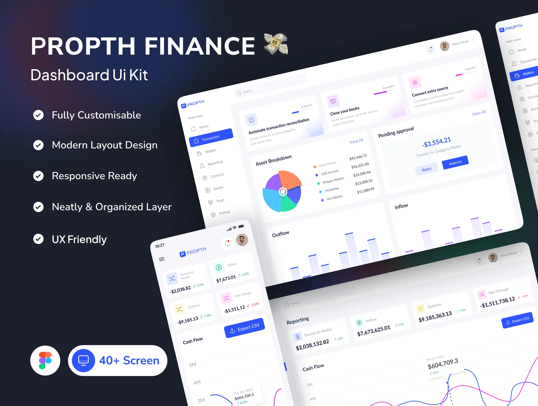 PROPTH - Fintech Dashboard UI Kit