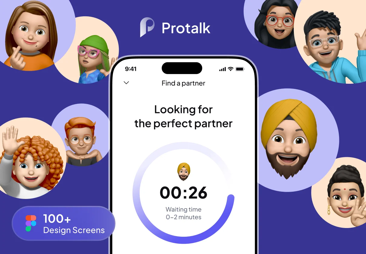 ProTalk – Modern English Speaking App UI Kit
