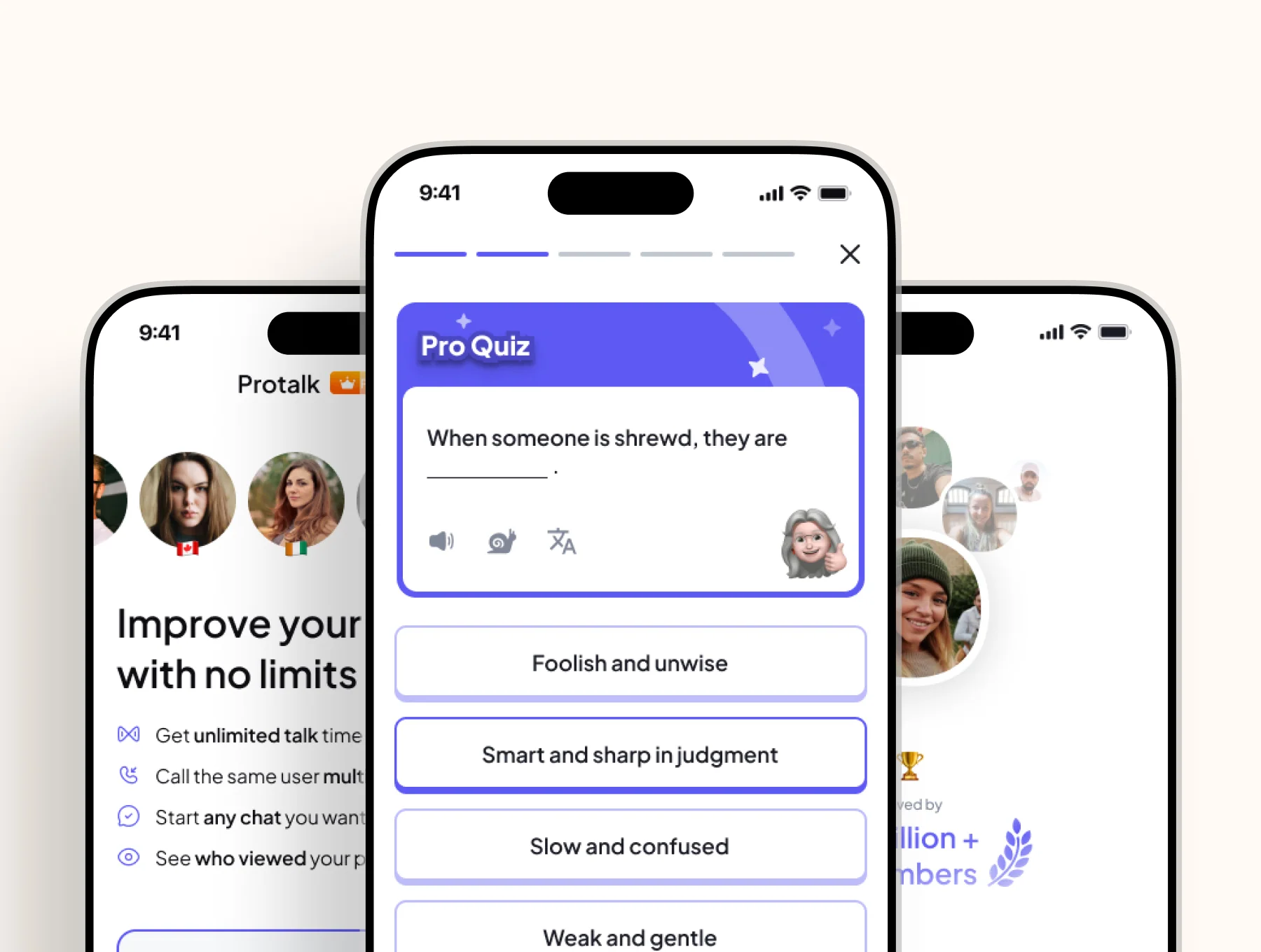 ProTalk – Modern English Speaking App UI Kit 5