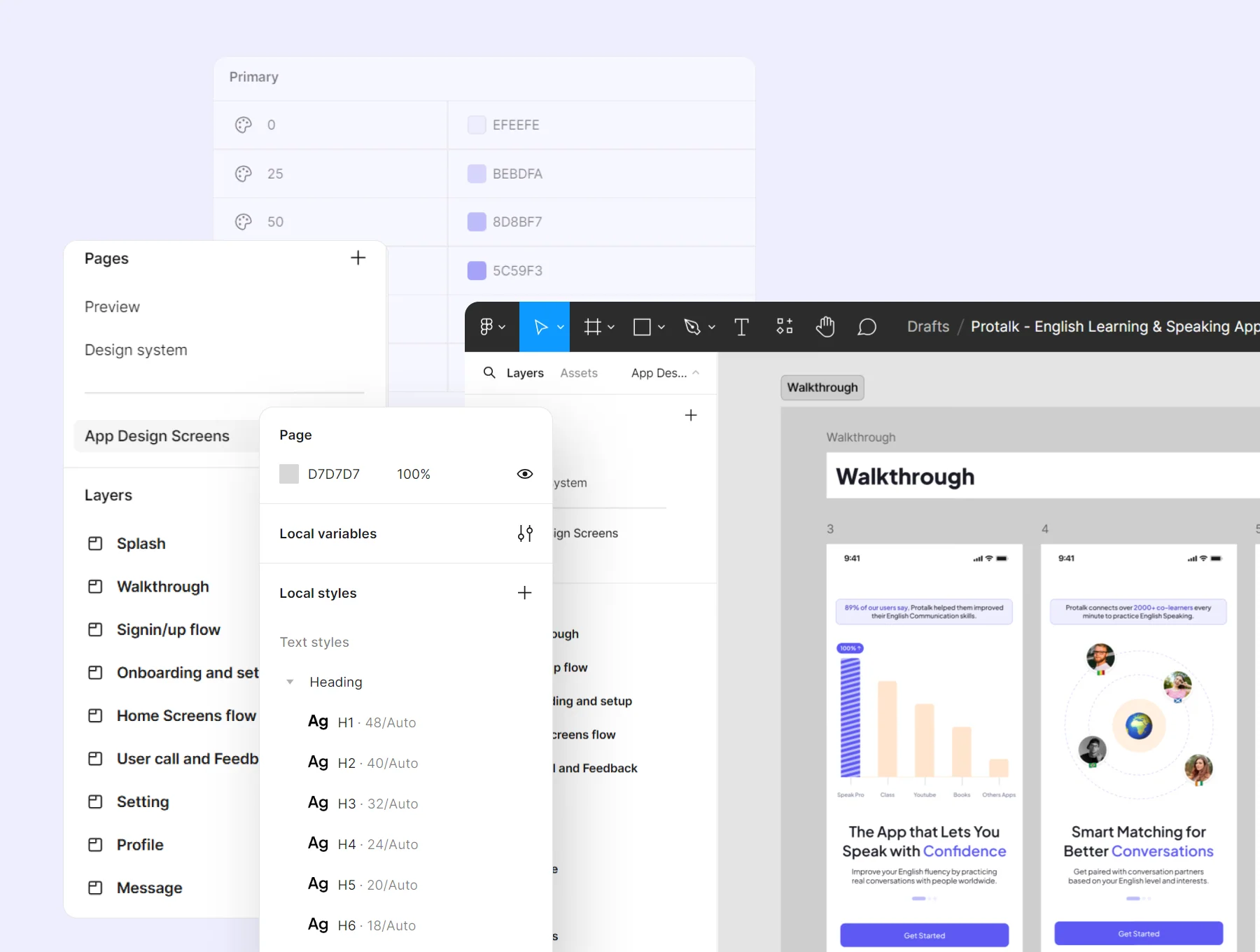 ProTalk – Modern English Speaking App UI Kit 8