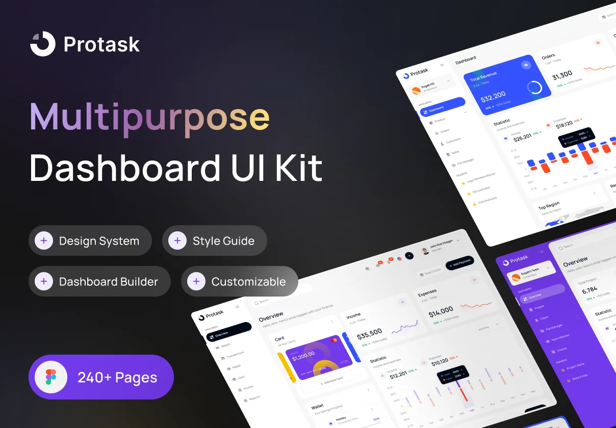Protask Dashboard UI Kit