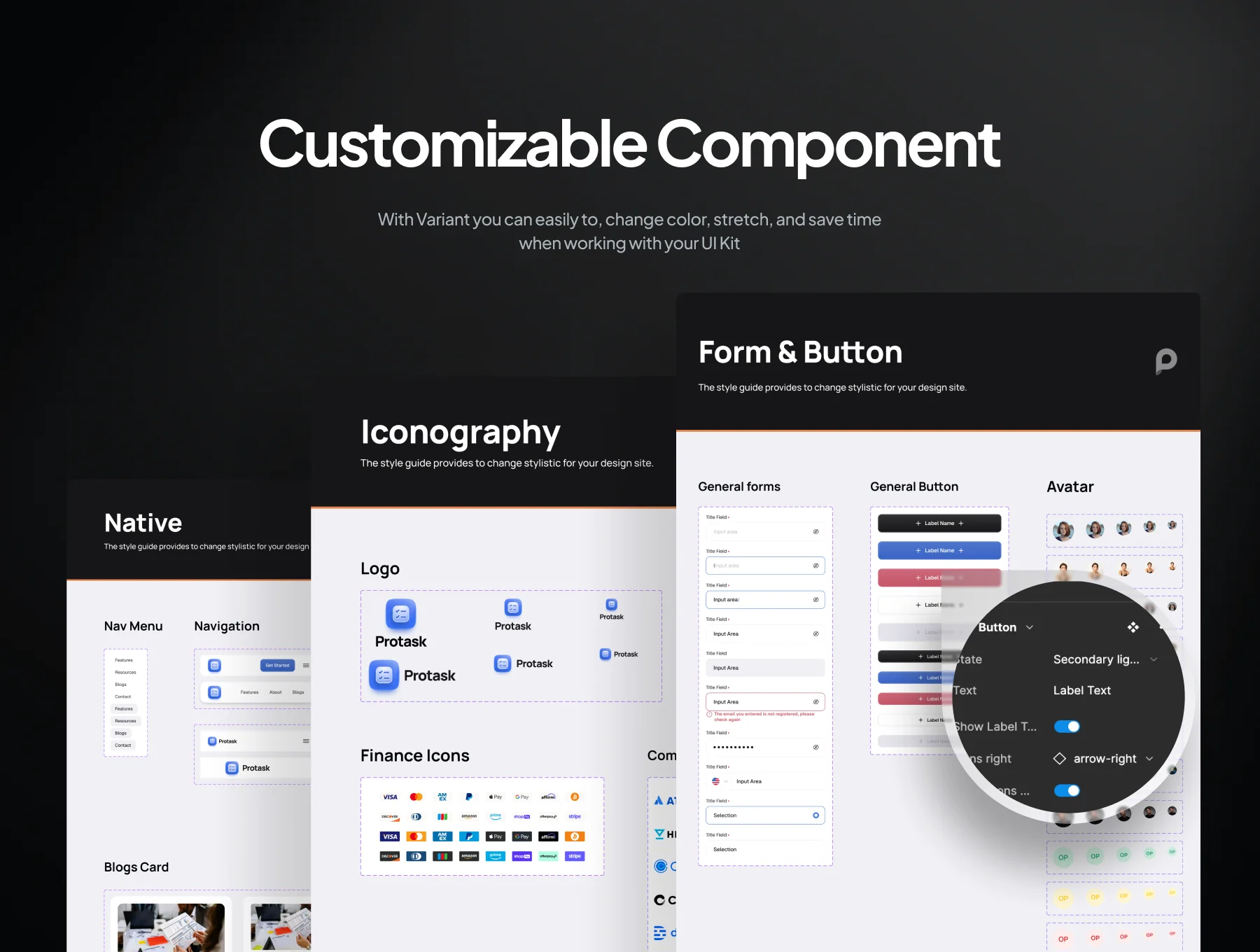 Protask - SaaS Project Management Website UI Kit 4