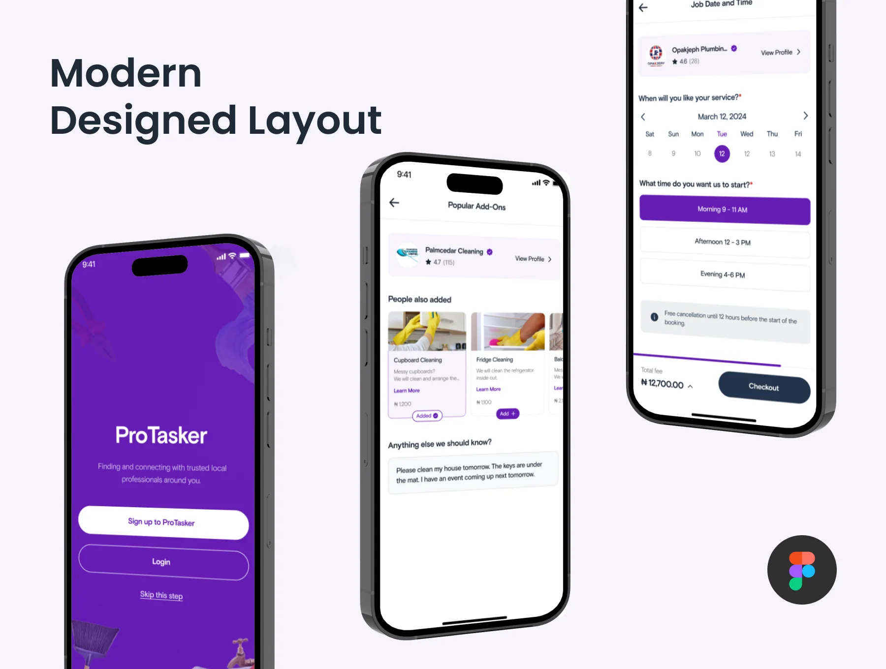 ProTasker - On Demand Home Service App UI Kit 7