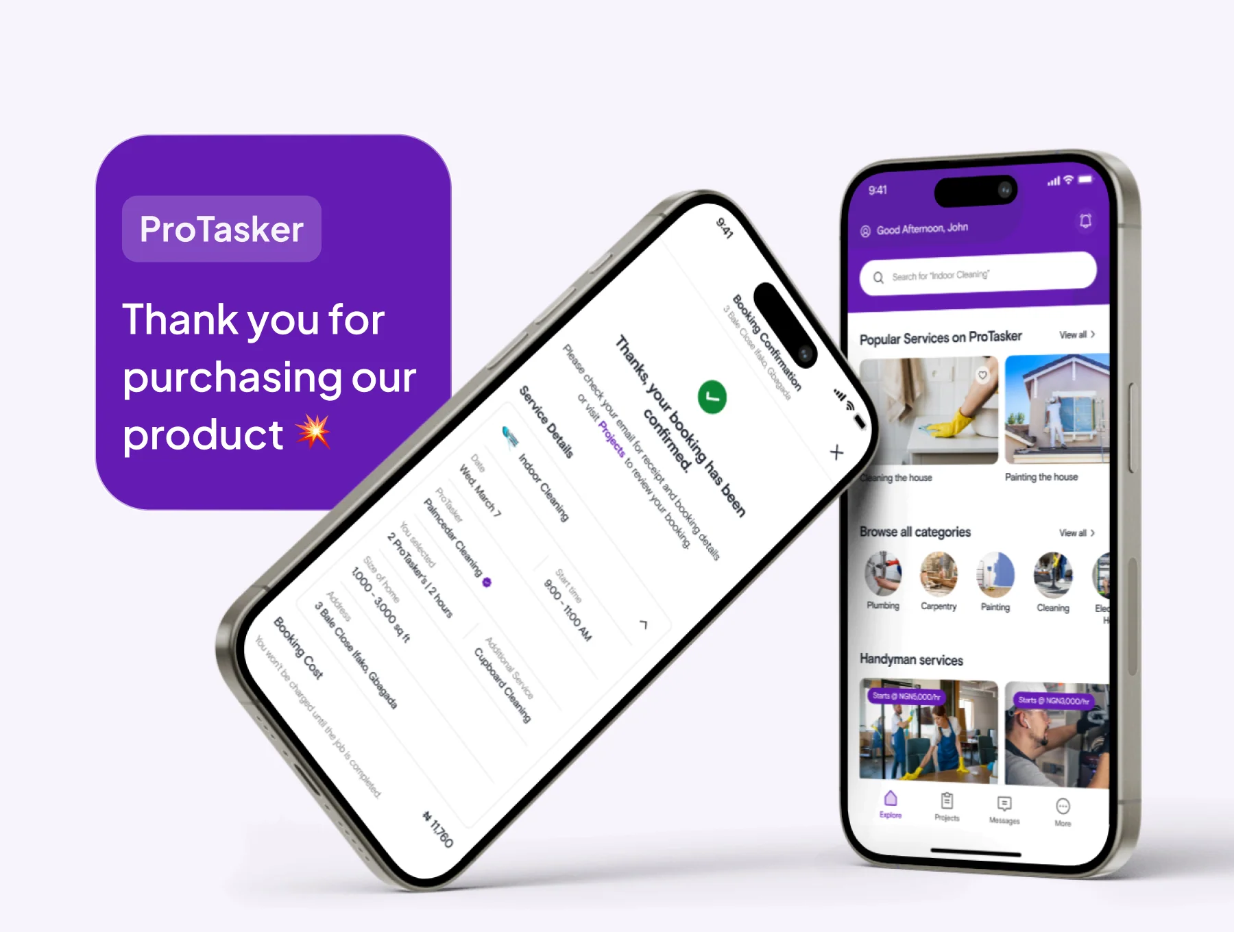 ProTasker - On Demand Home Service App UI Kit 8