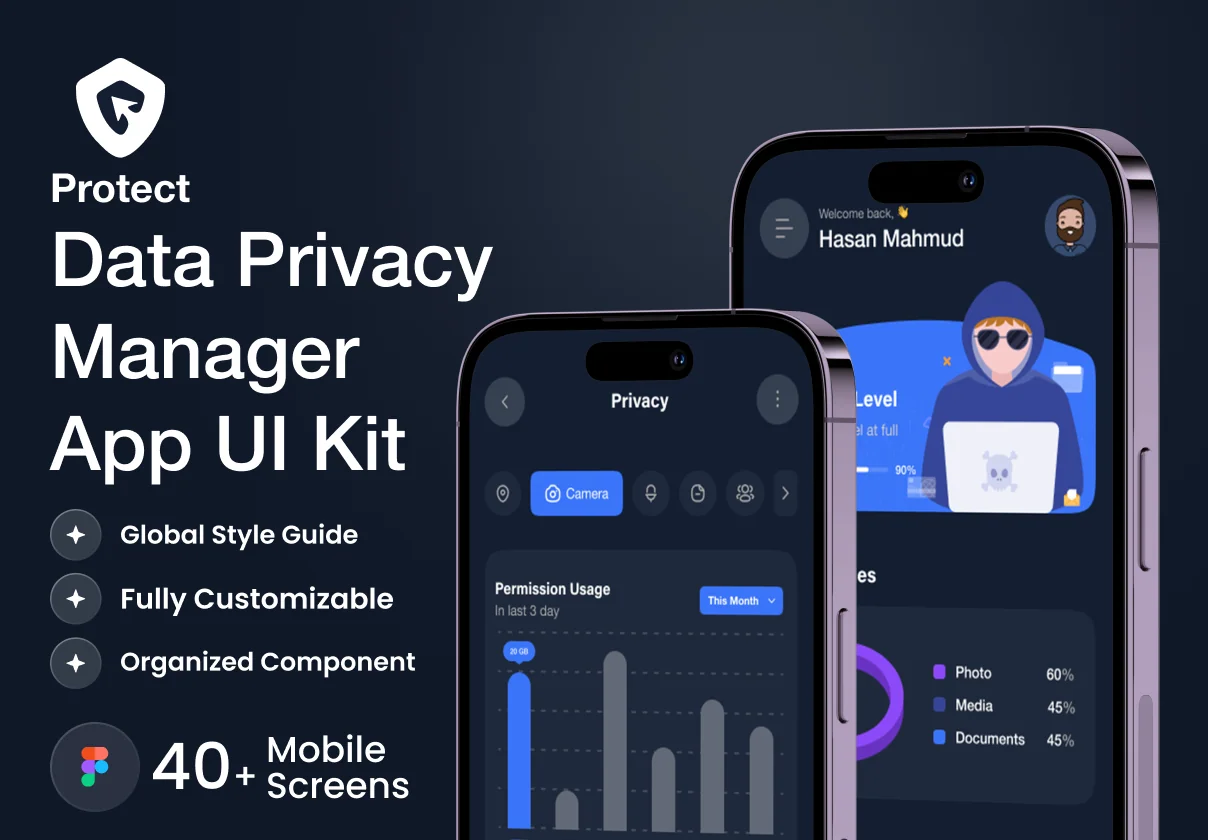 Protect - Data Privacy Manager App UI Kit