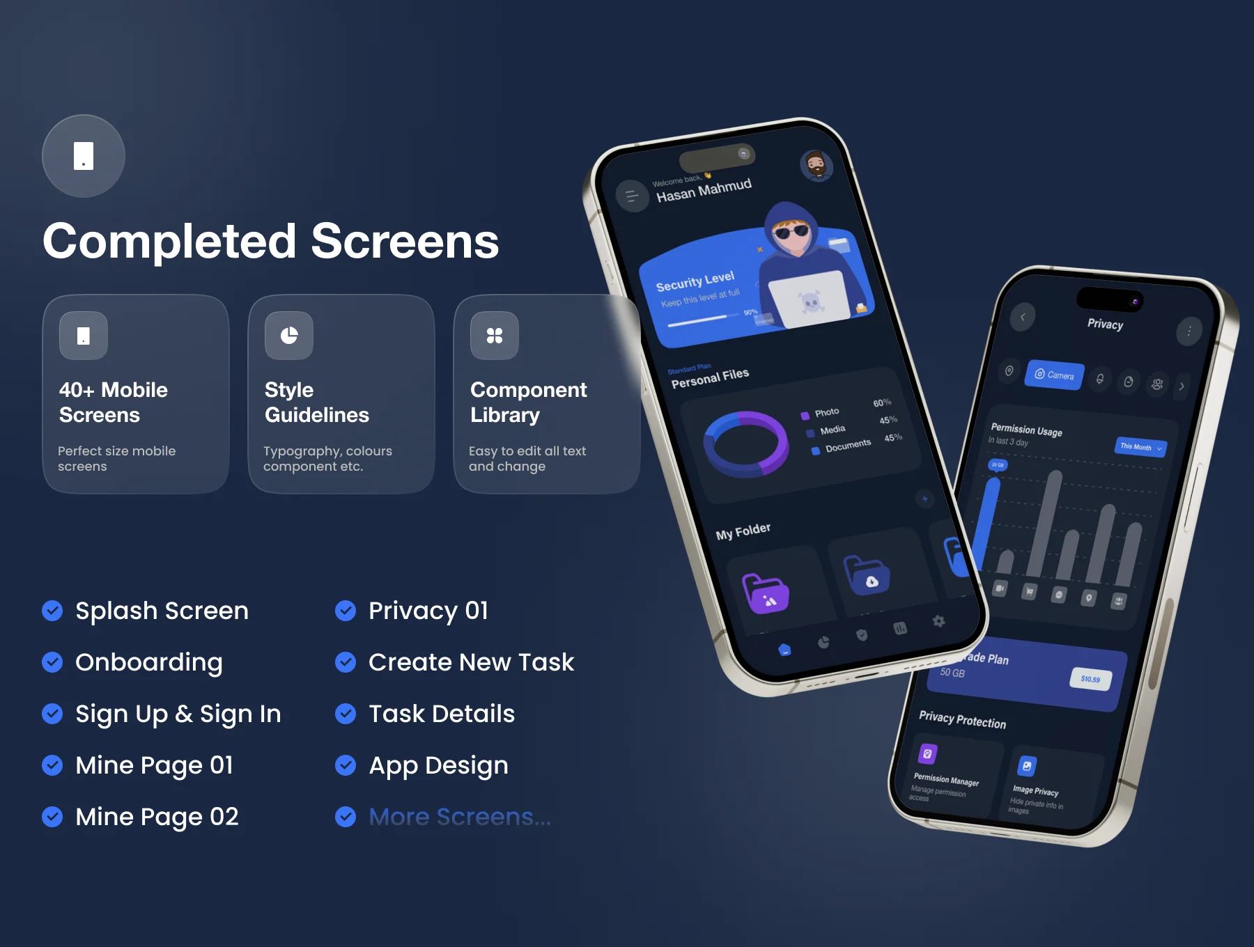 Protect - Data Privacy Manager App UI Kit 2