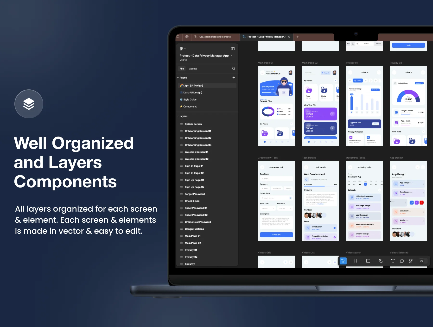 Protect - Data Privacy Manager App UI Kit 5