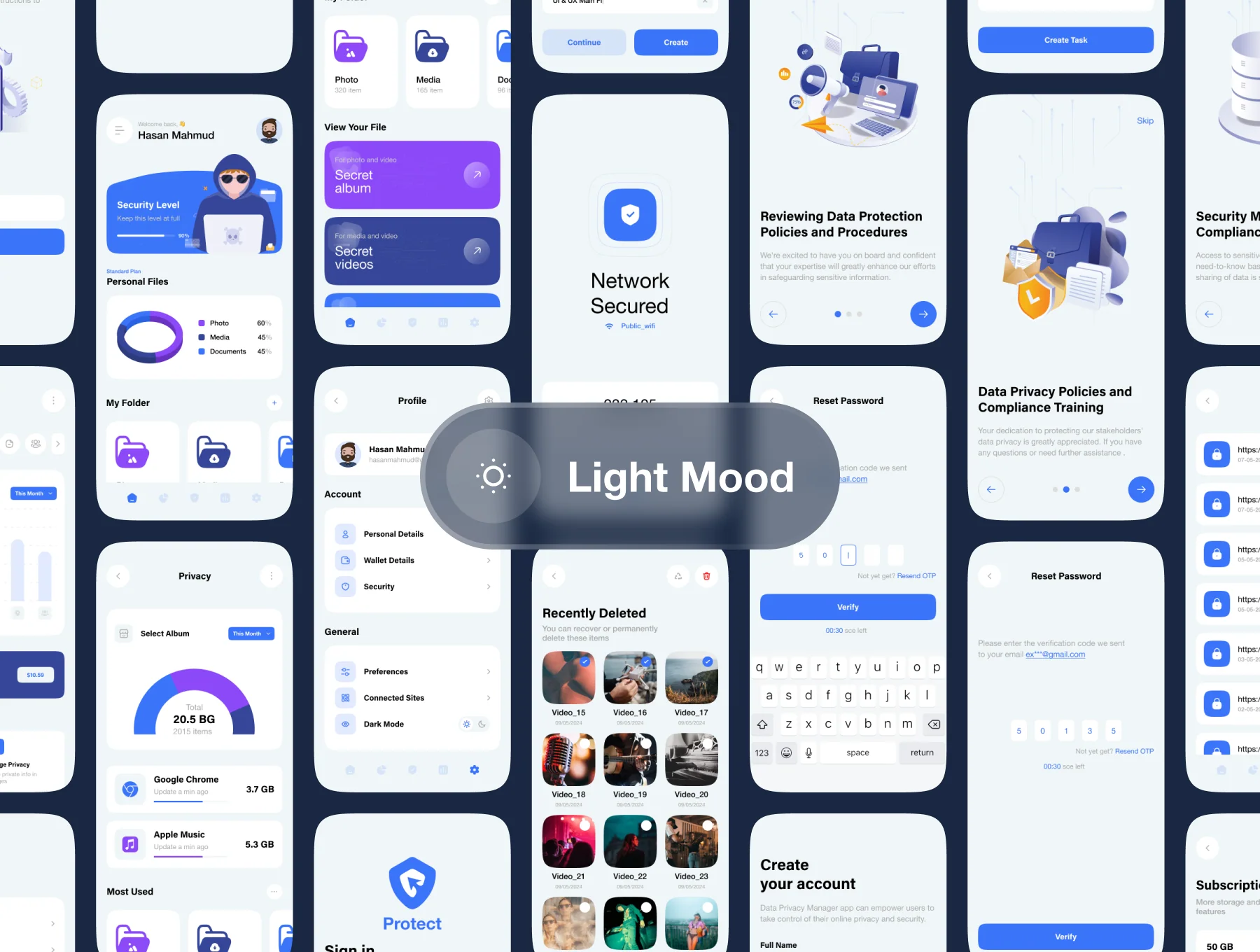 Protect - Data Privacy Manager App UI Kit 7