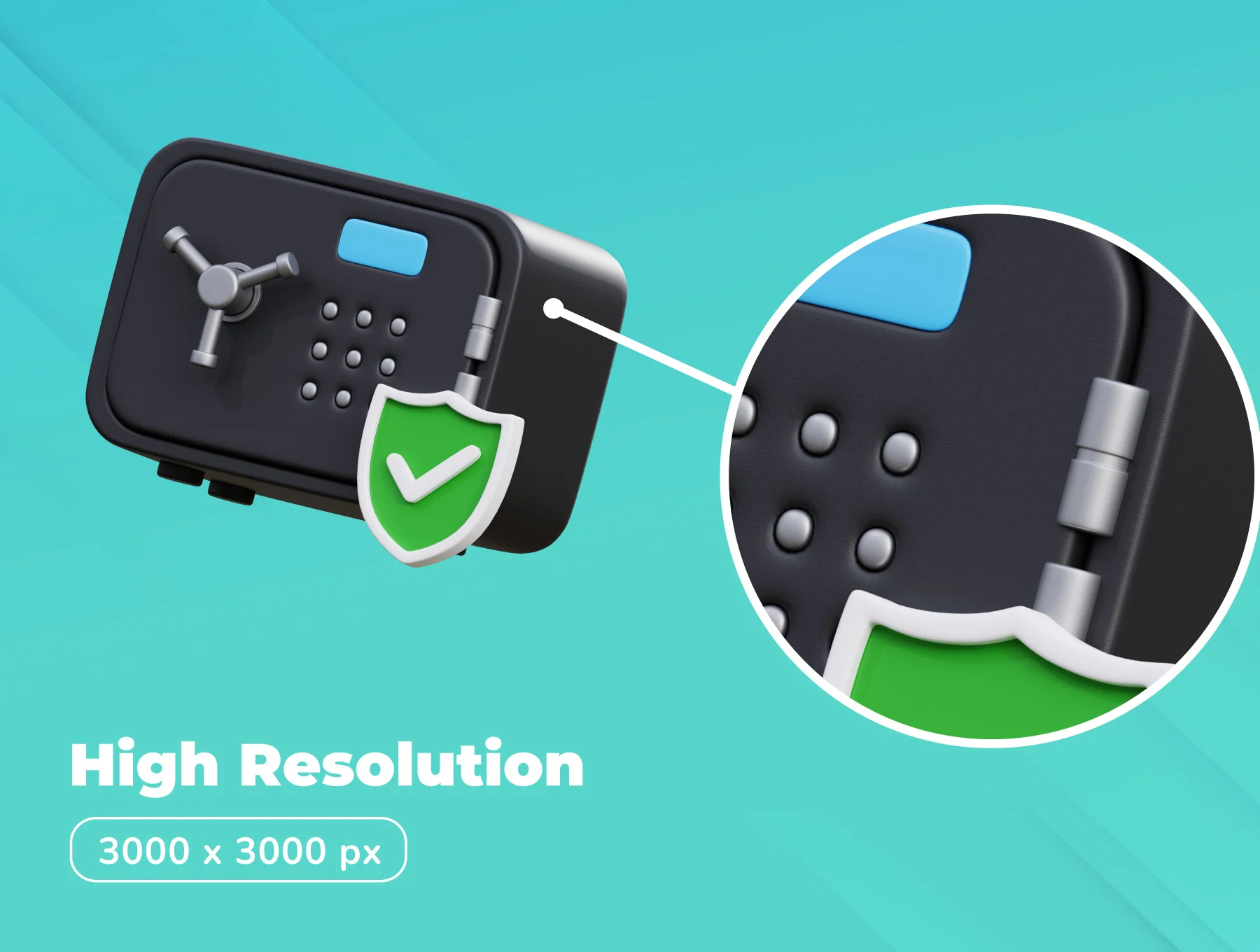 Protection & Security 3D Icon Set 3