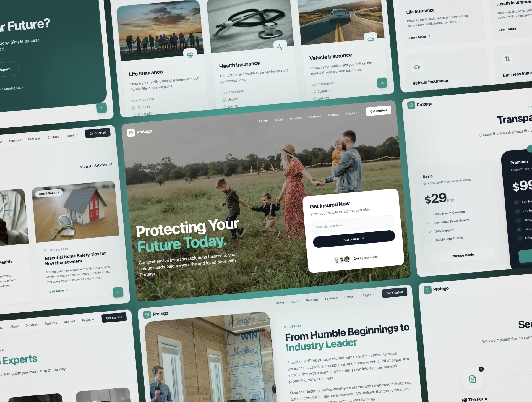 Protego - Insurance Website Templates 4