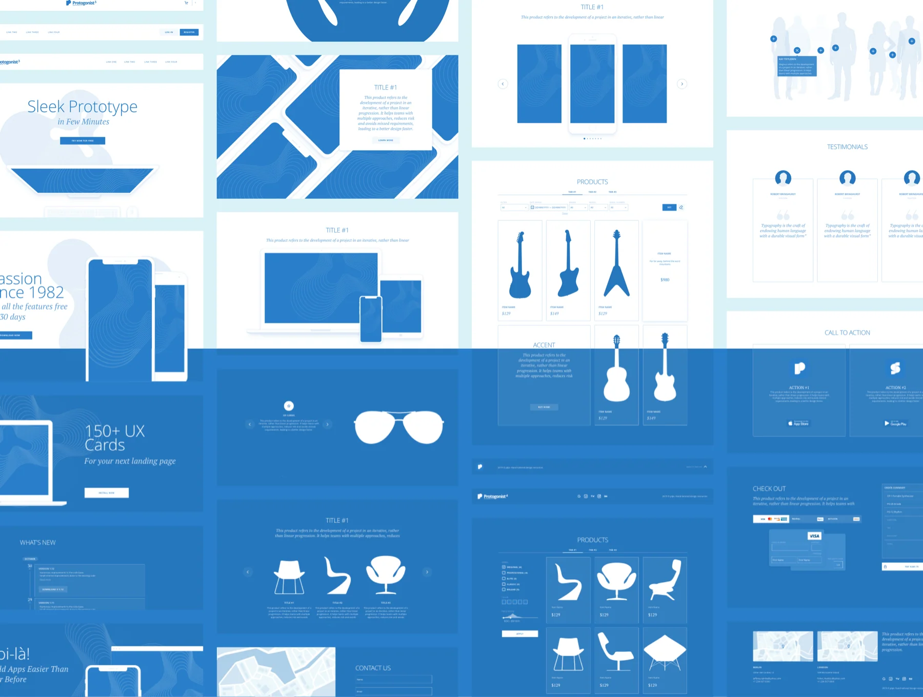 Protogonist 4 Wireframe Kit 7