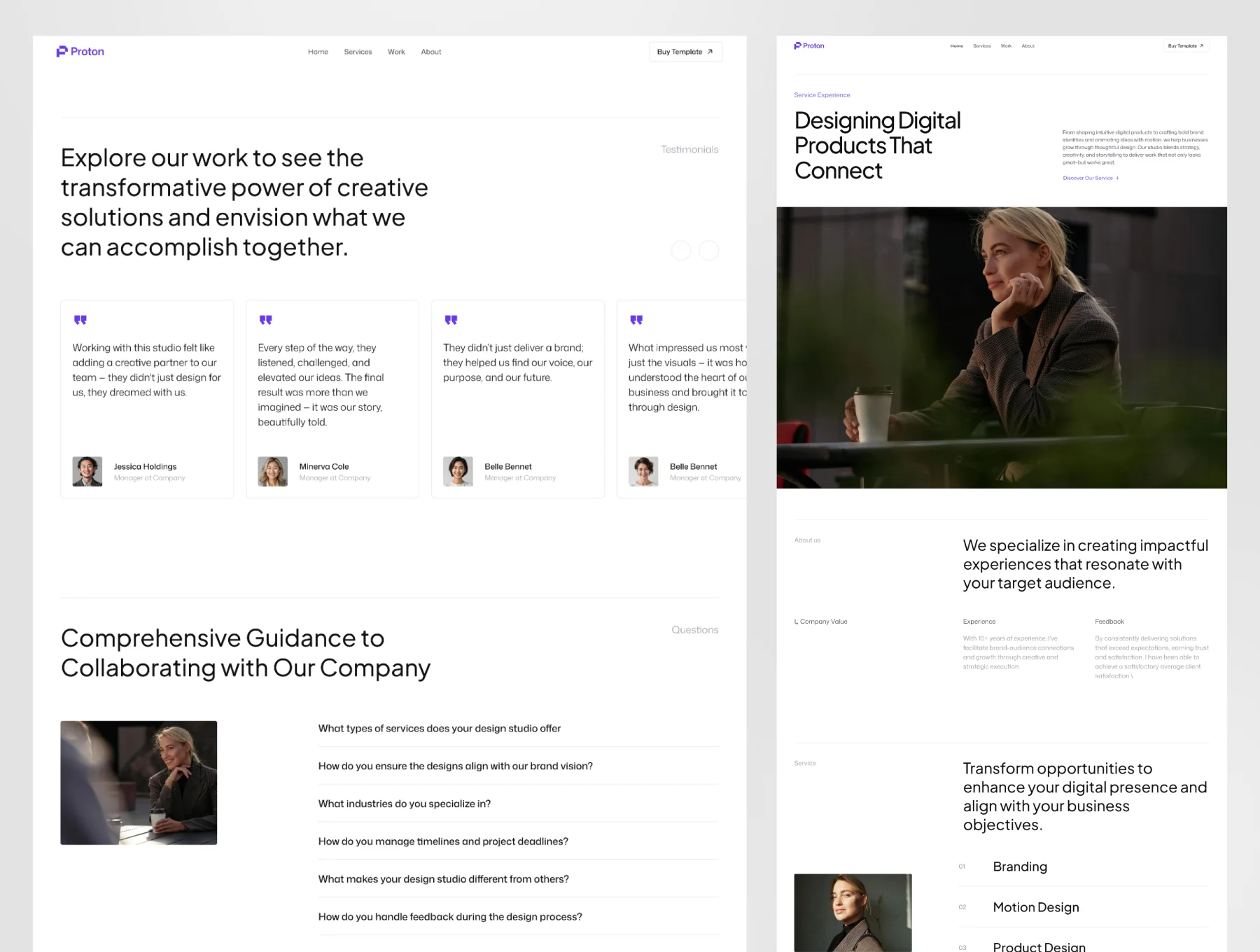 Proton Studio - Digital Agency Website UI Kit 6