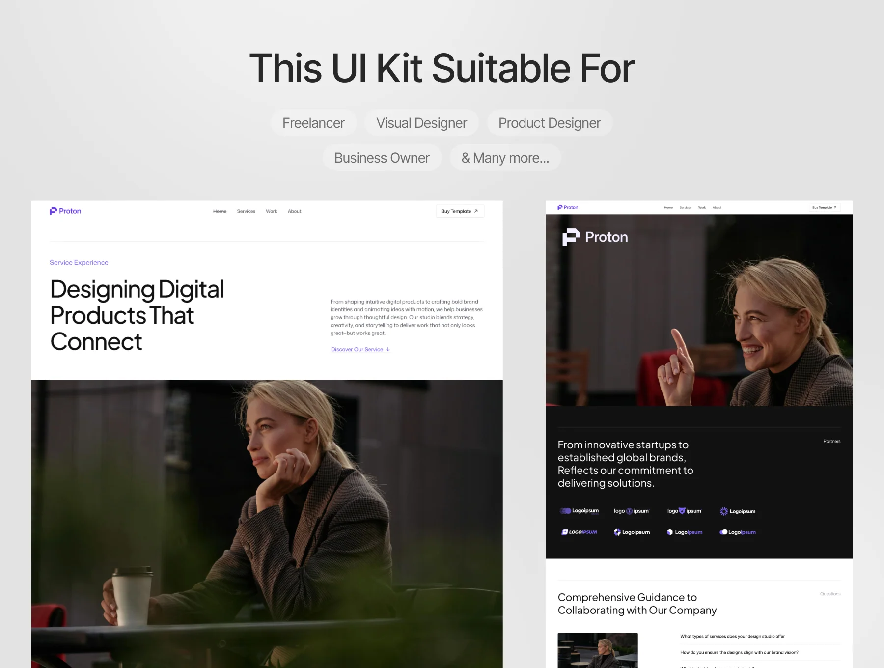 Proton Studio - Digital Agency Website UI Kit 7