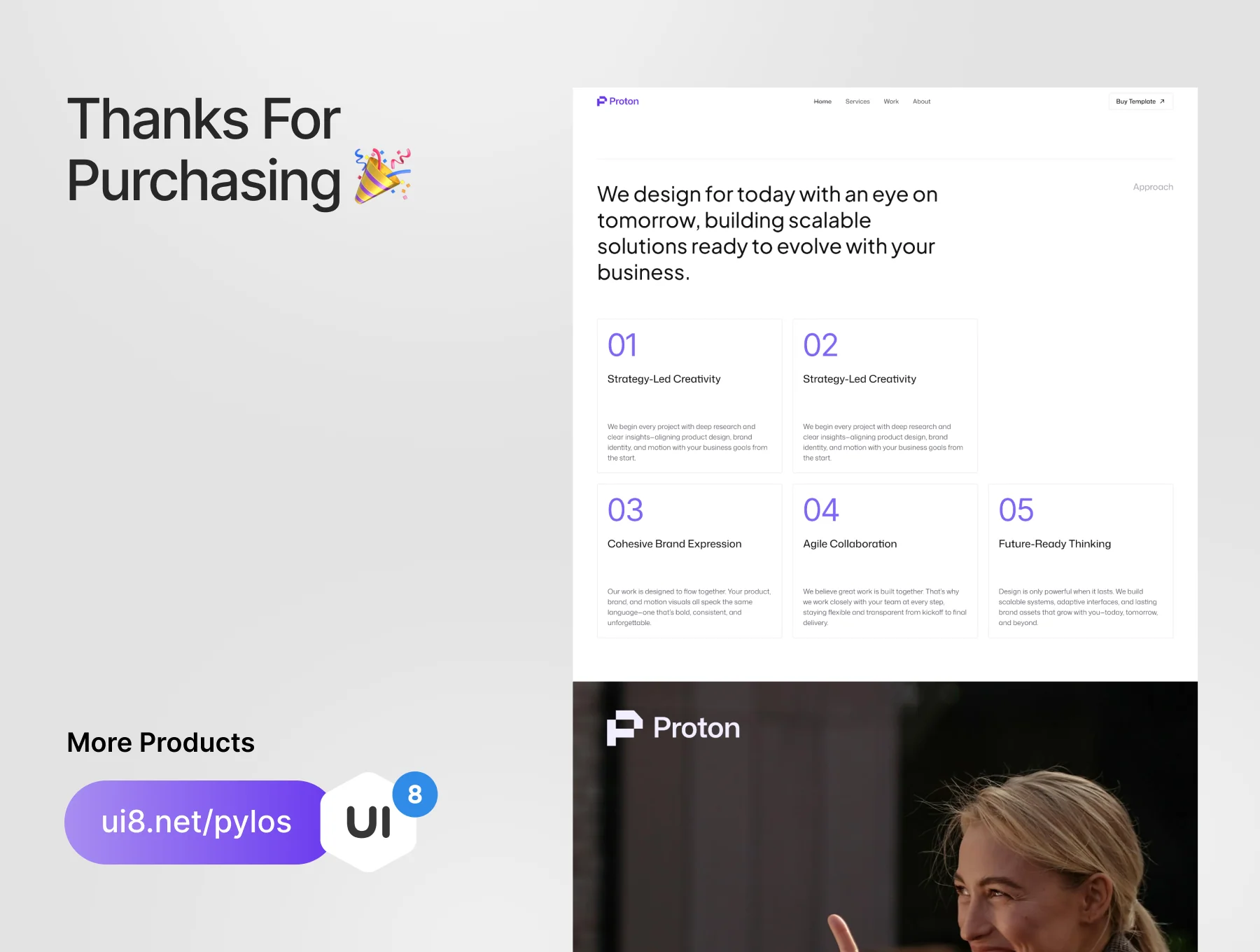 Proton Studio - Digital Agency Website UI Kit 8