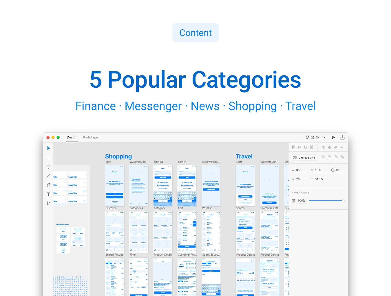 Prototype iOS Wireframe Kit 5