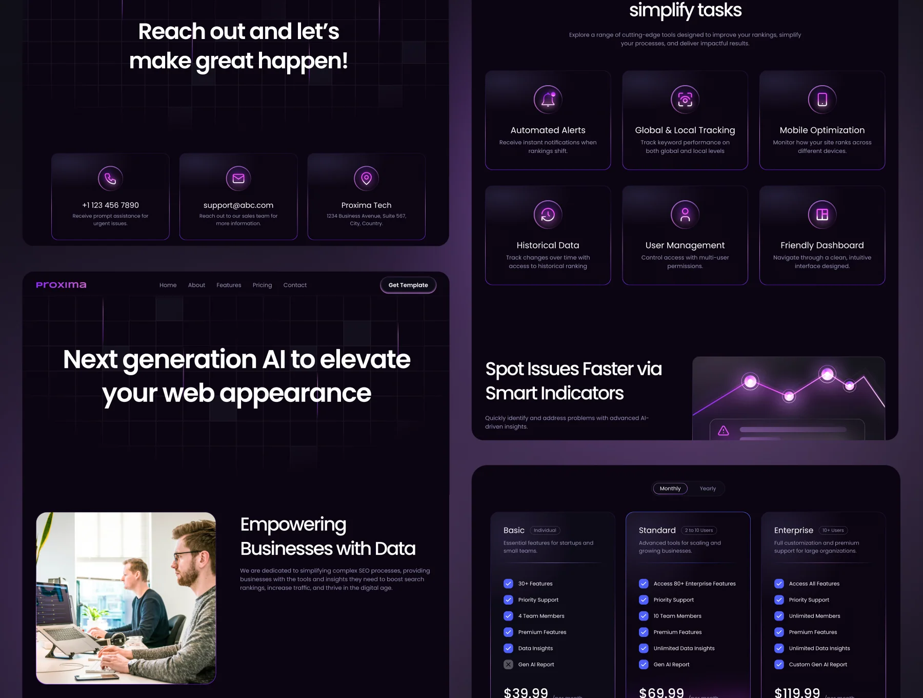 Proximab — AI and SaaS Startup Template 3