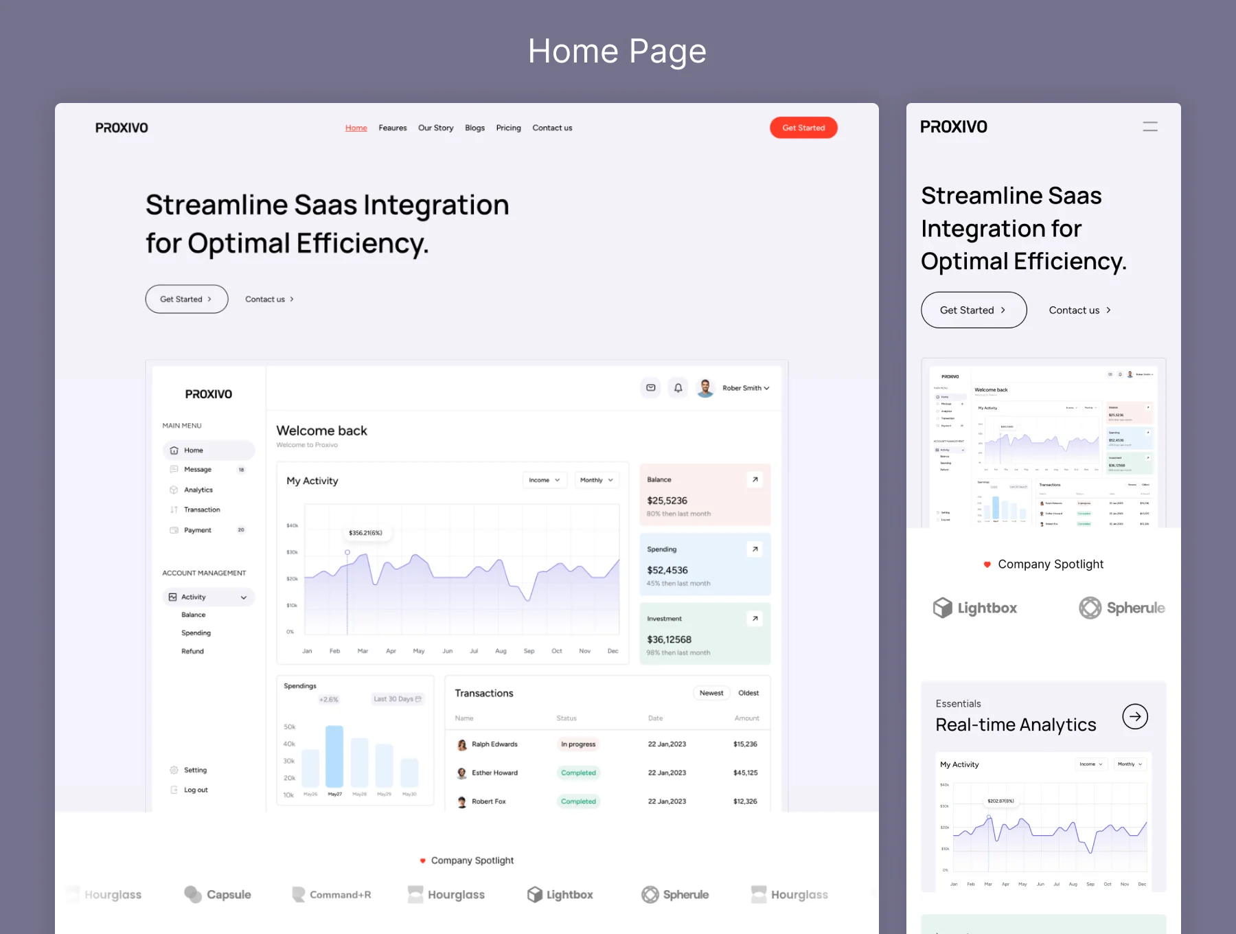Proxivo — SaaS & Startup Template
