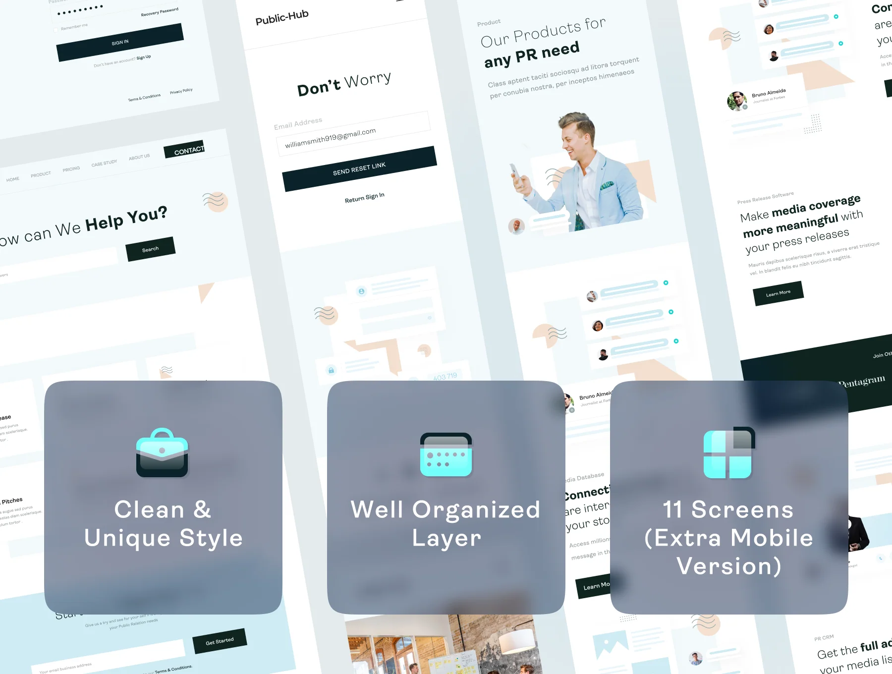 Public Hub - Landing Page UI KIT 2