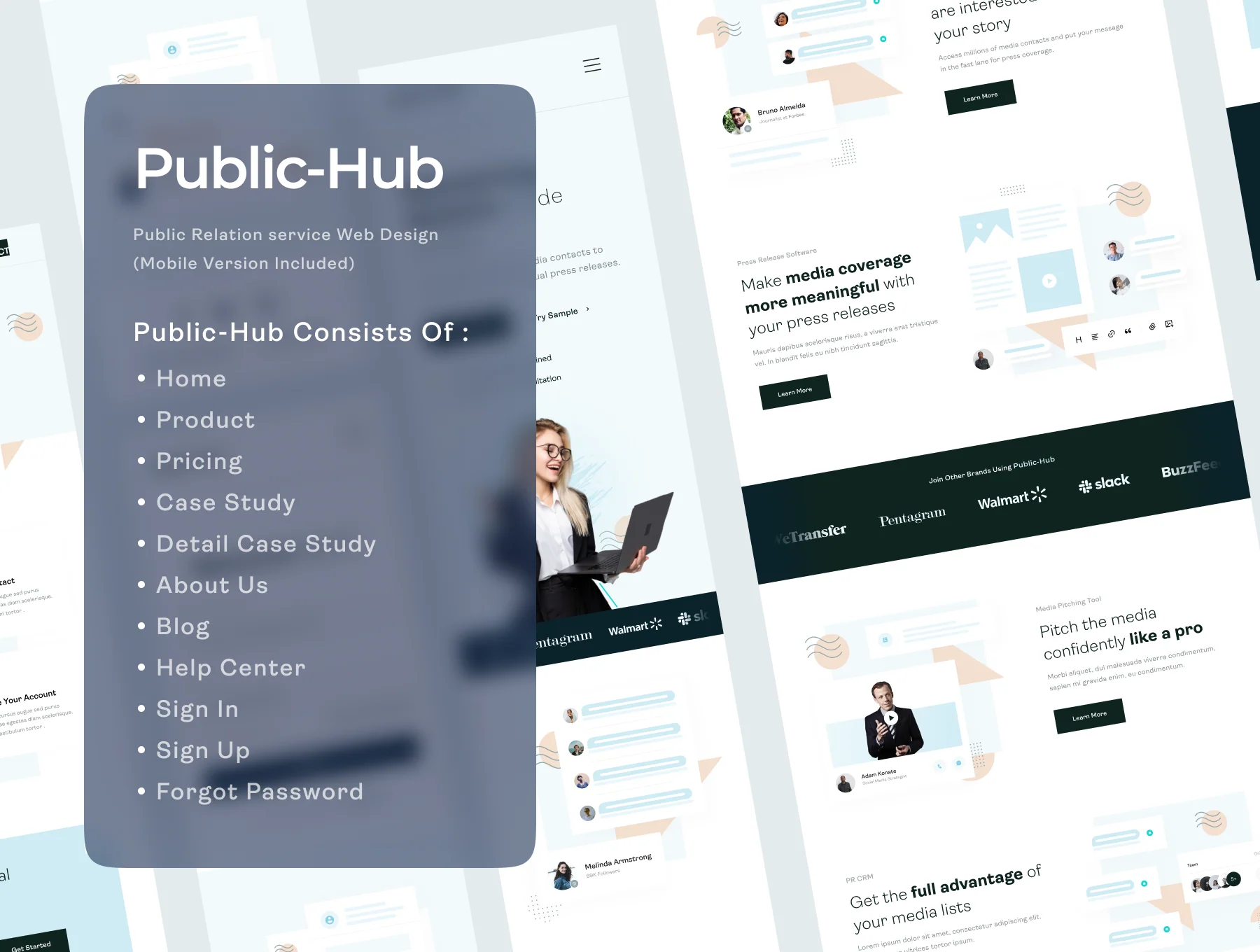 Public Hub - Landing Page UI KIT 3