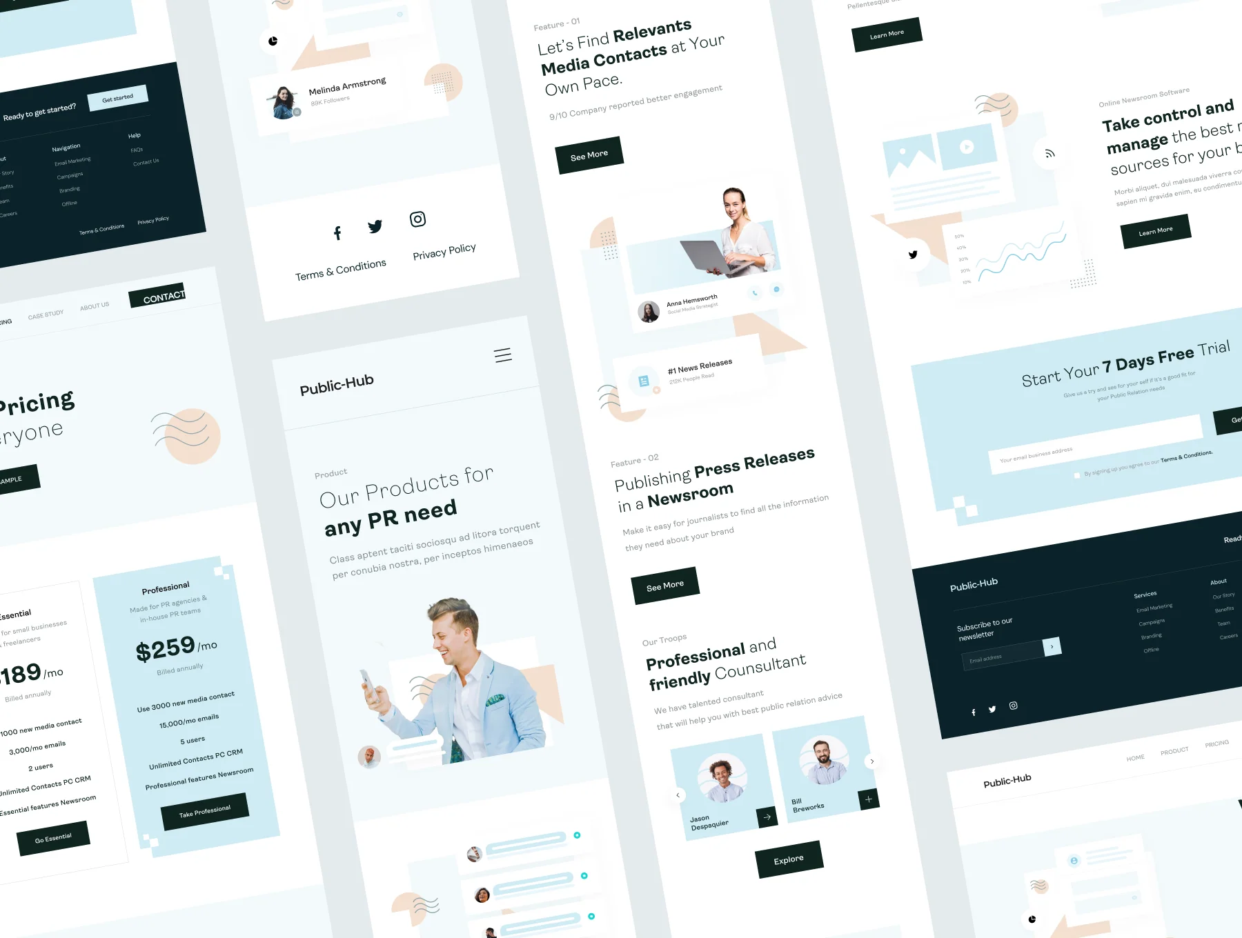 Public Hub - Landing Page UI KIT 5