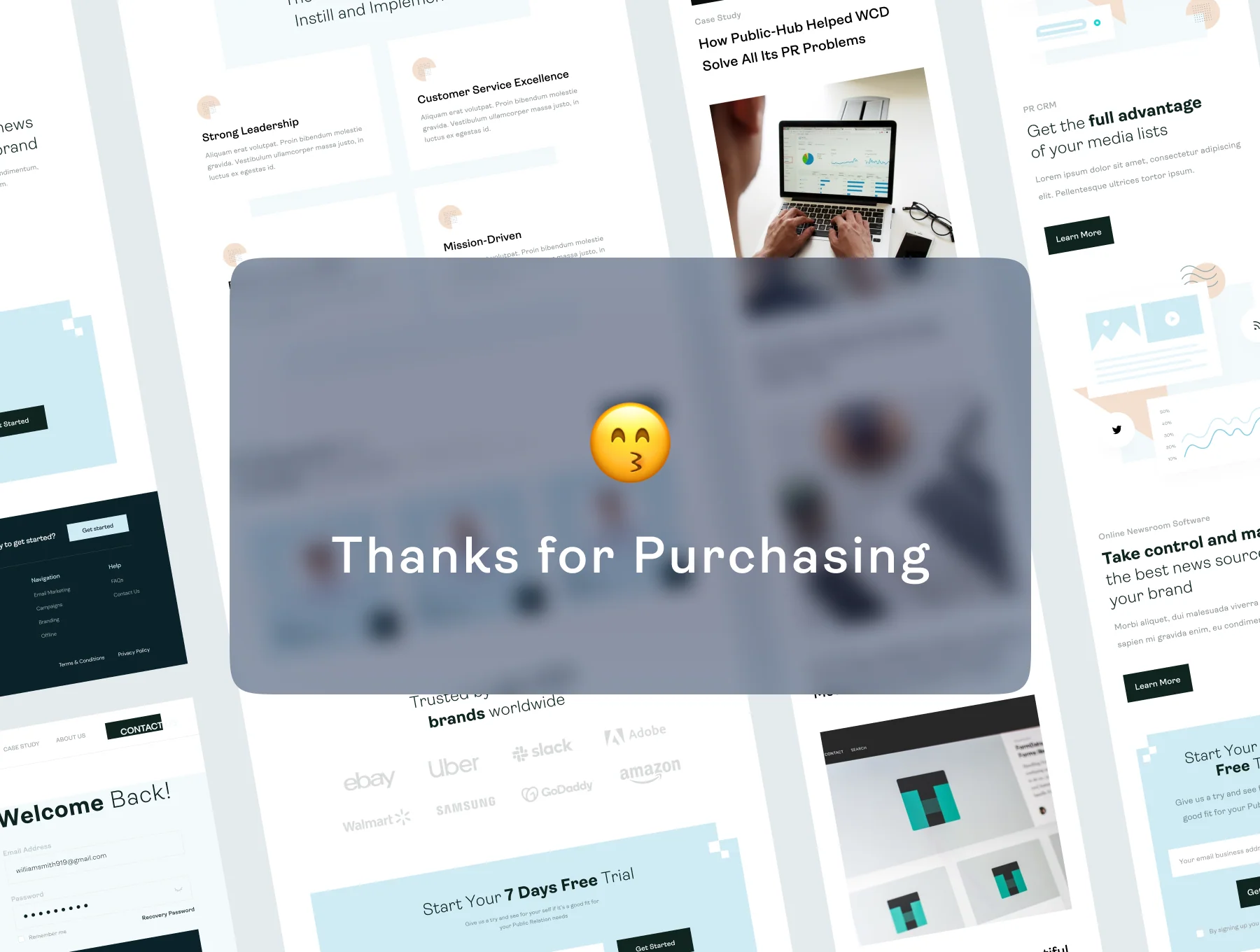 Public Hub - Landing Page UI KIT 6
