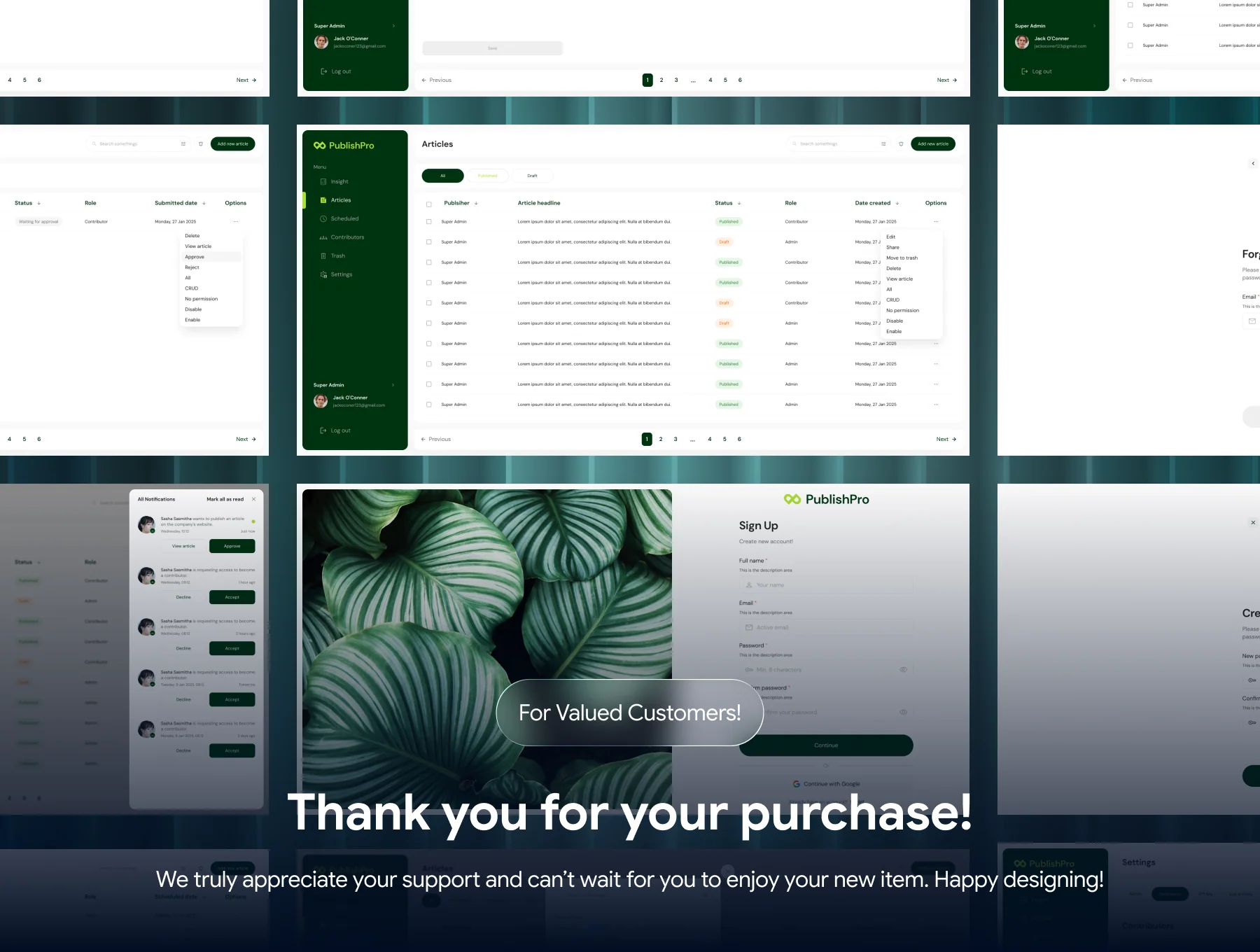 PublishPro for Super Admin - Blog Management Dashboard UI Kit 8