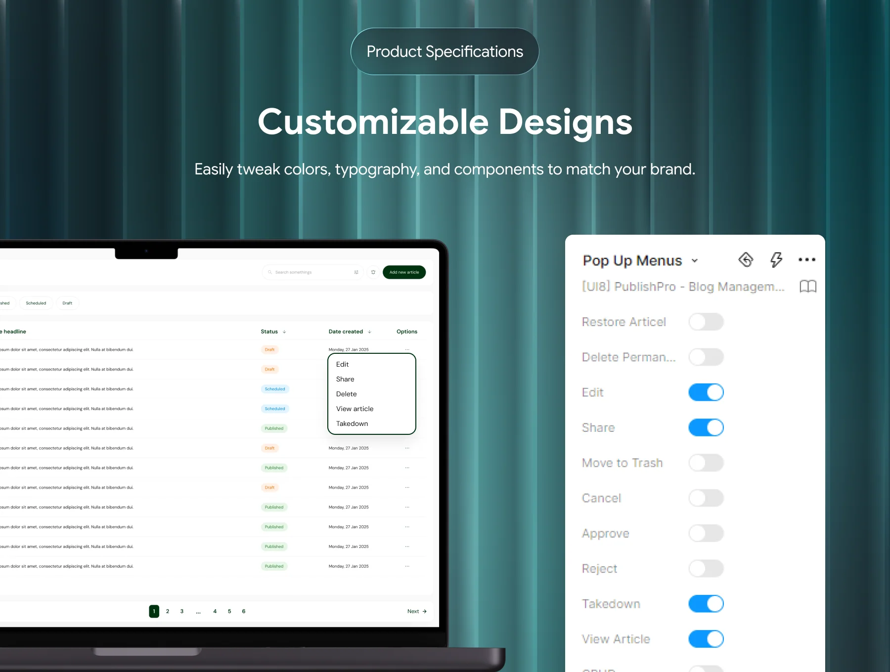 PublishPro for Contributor - Blog Management Dashboard UI Kit 3
