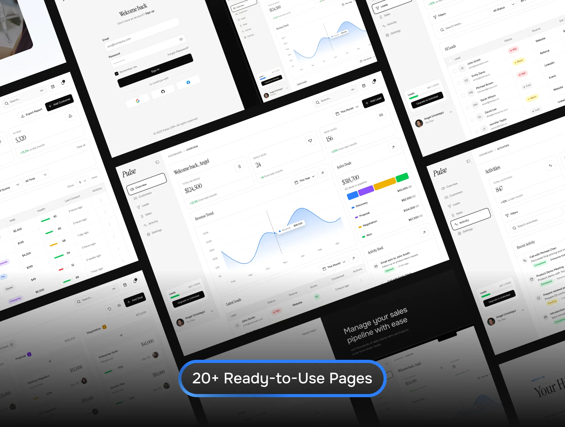 Pulse CRM – Next.js Dashboard Template 3