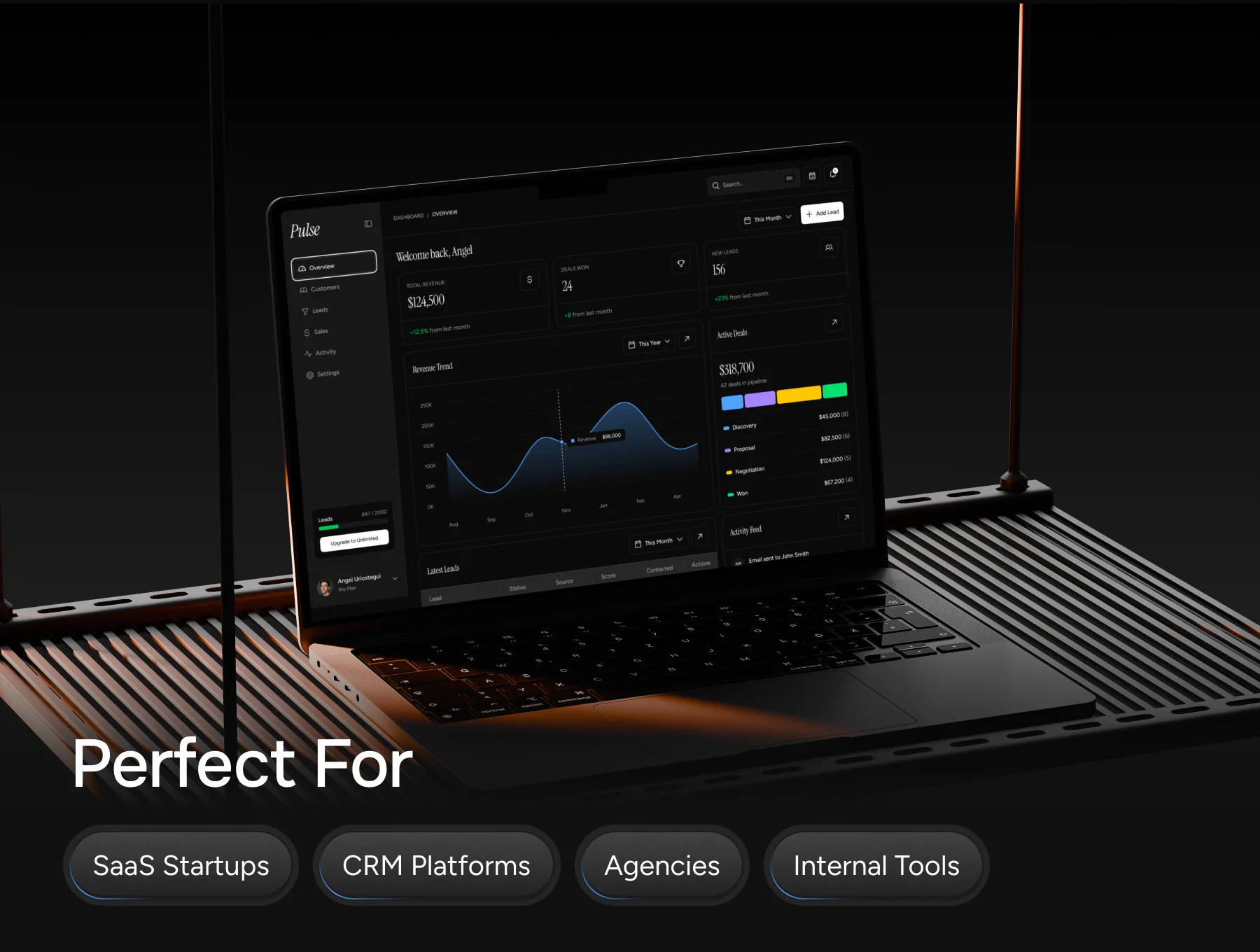 Pulse CRM – Next.js Dashboard Template 4