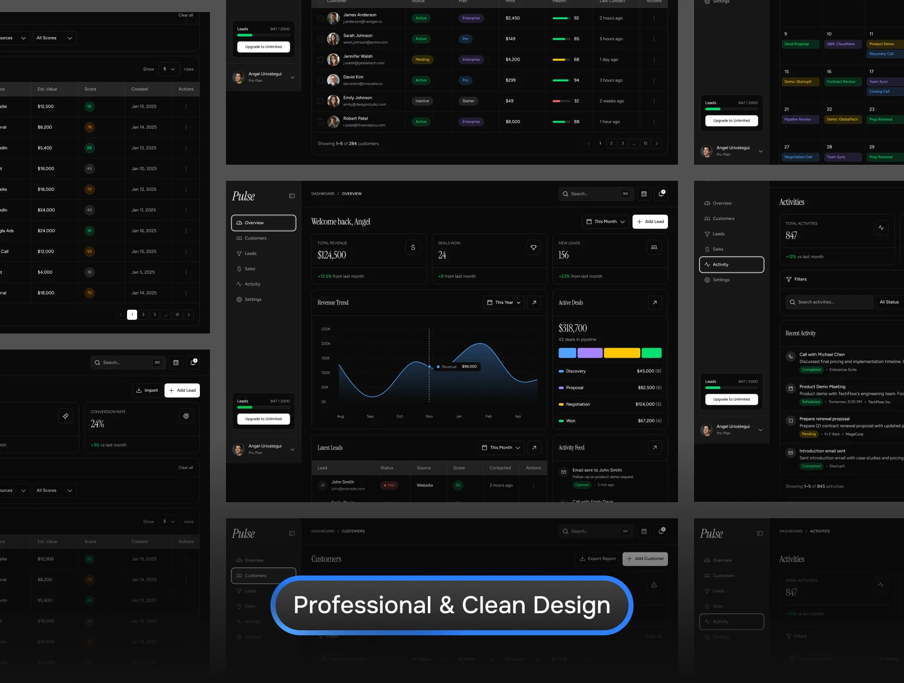 Pulse CRM – Next.js Dashboard Template 6