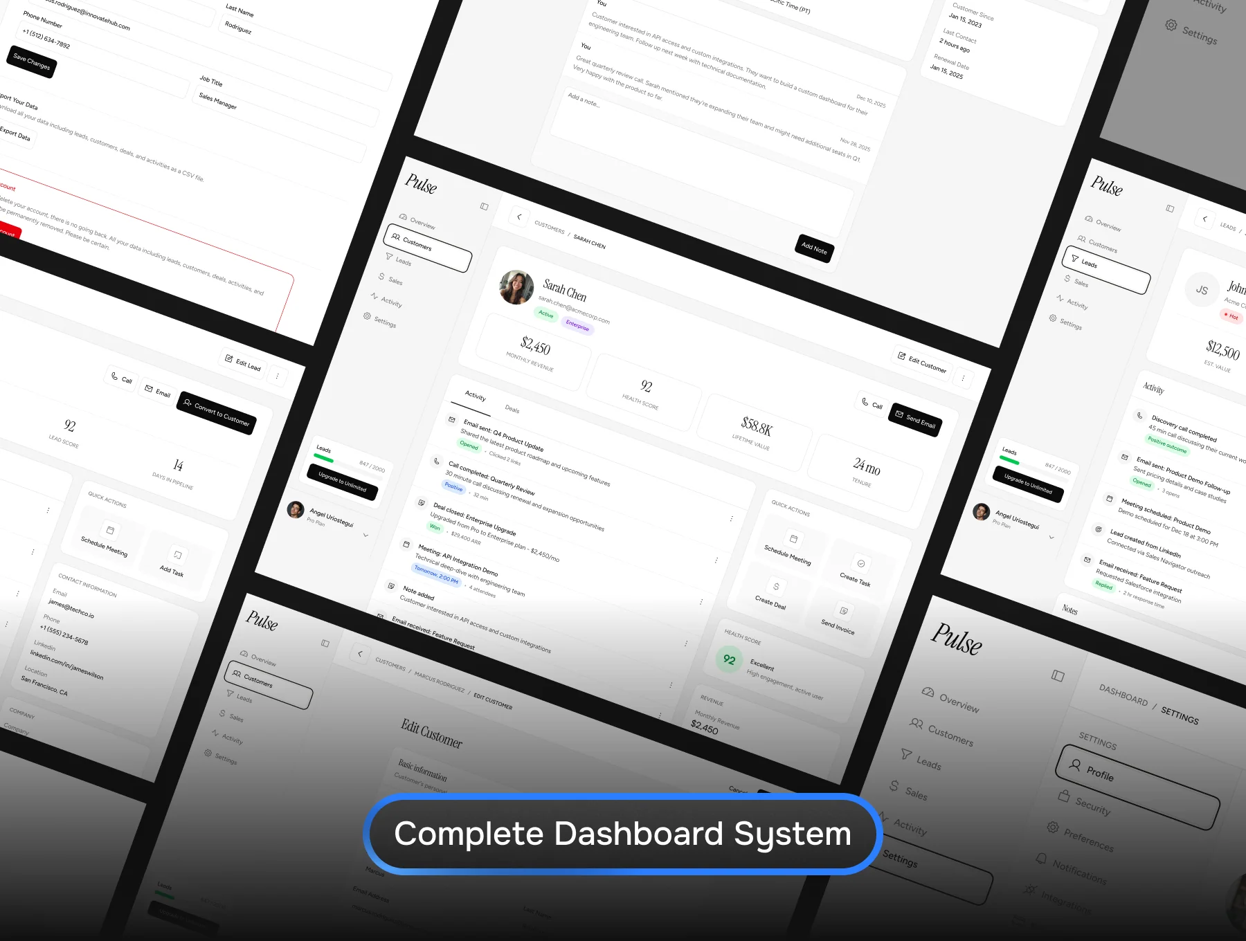 Pulse CRM – Next.js Dashboard Template 8