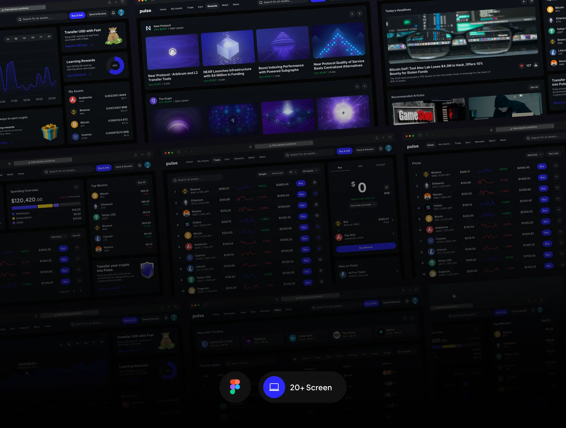 Pulse - Crypto Selling Dashboard App UI KIT 4