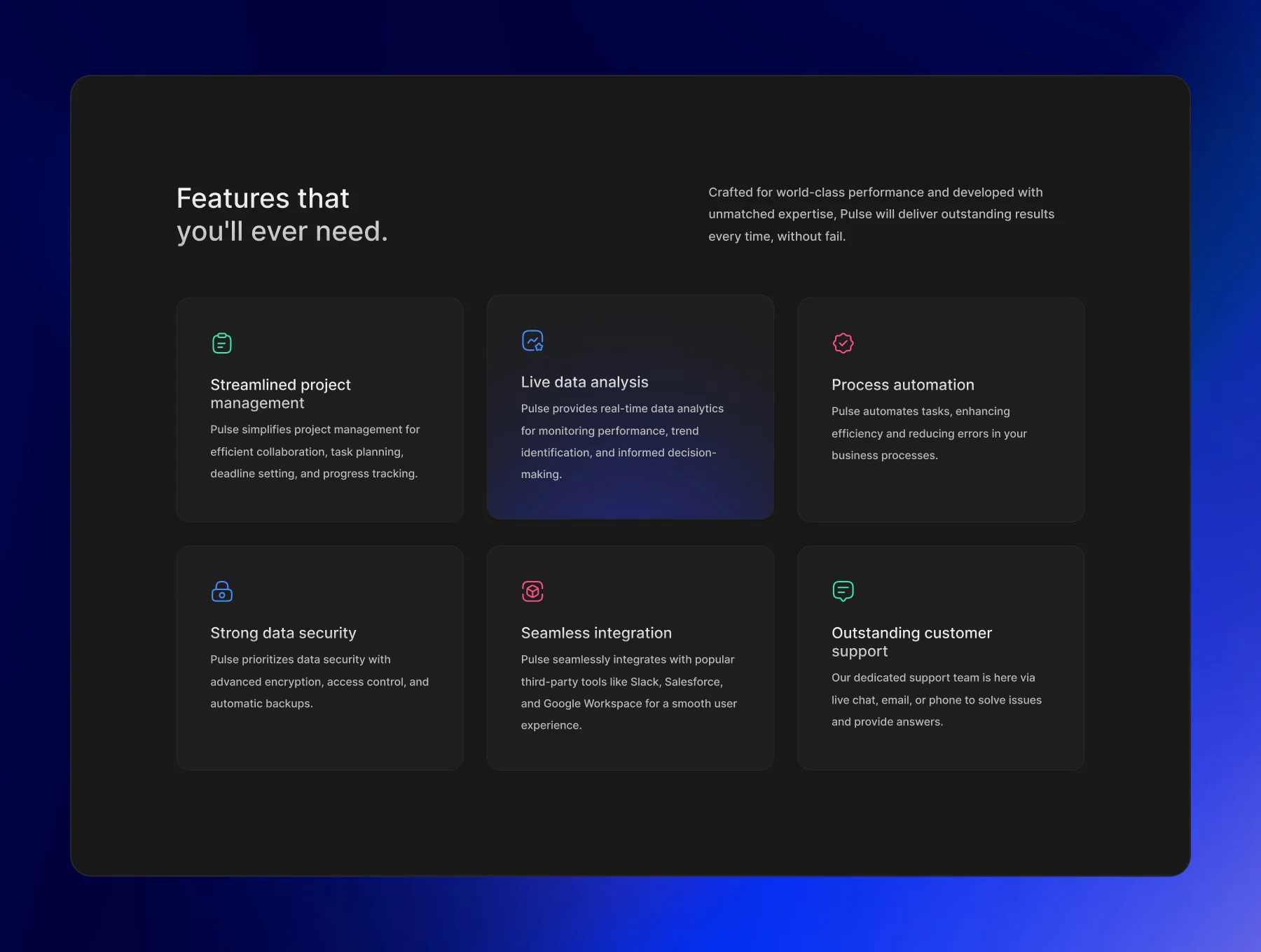 Pulse — SaaS Template 3